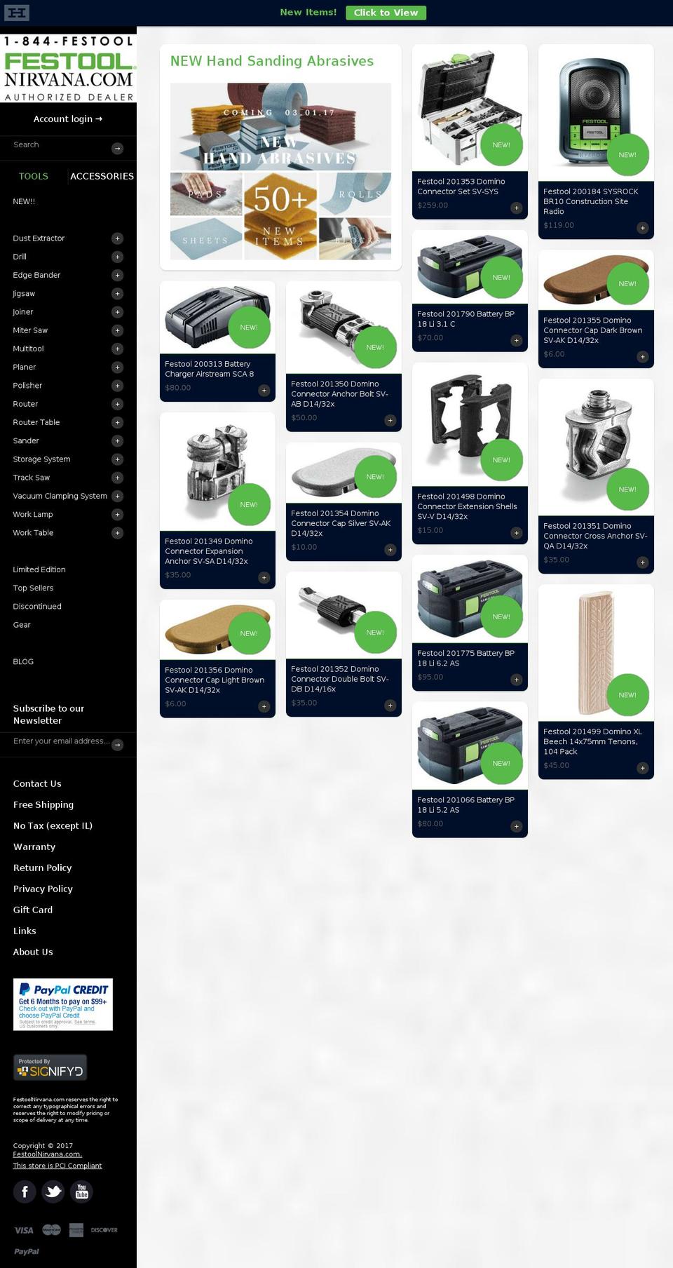 toolnirvana.com shopify website screenshot