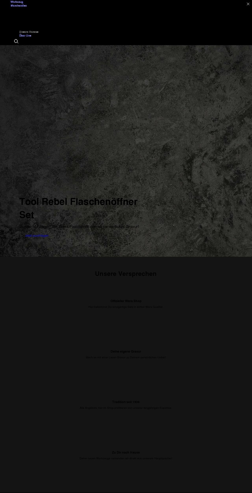 toolrebels.com shopify website screenshot