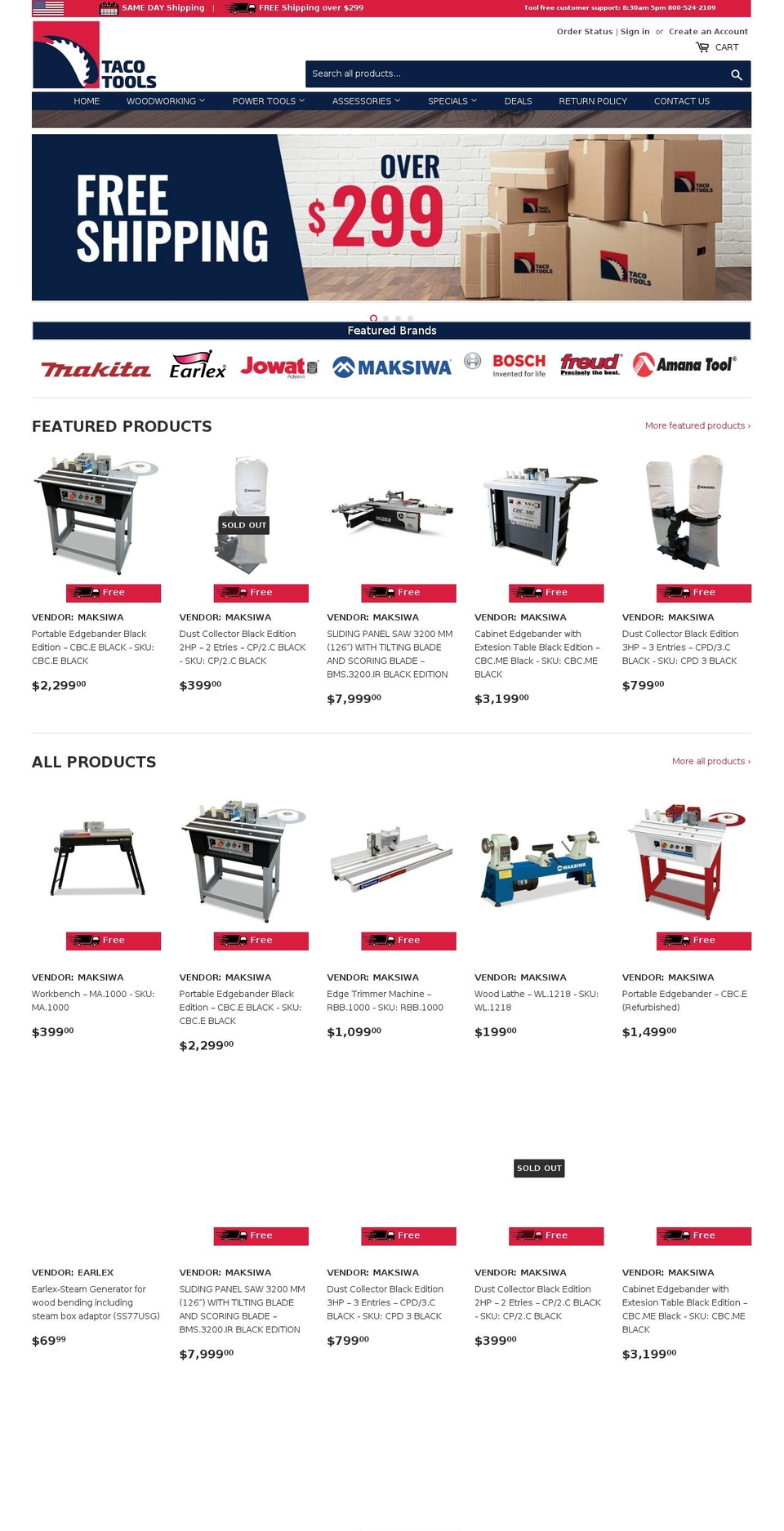 tooltaco.com — Shopify storefront screenshot