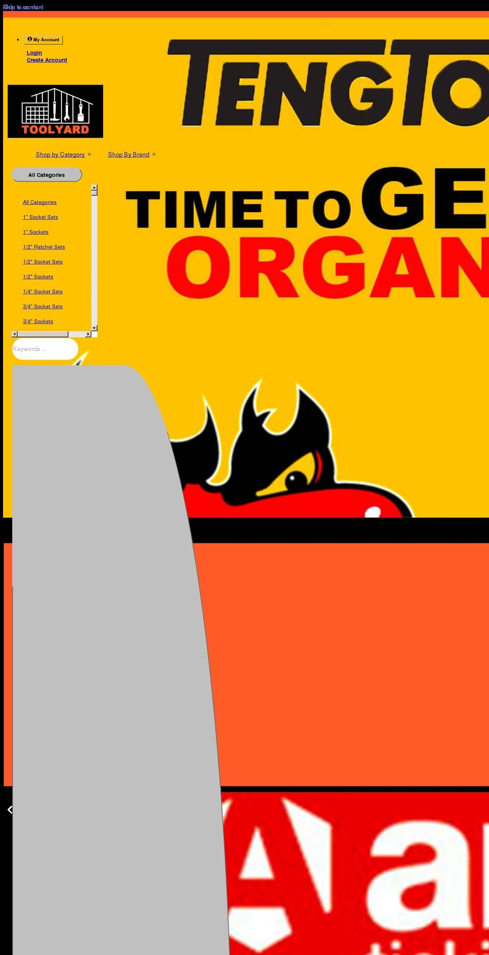 toolyard.co.uk shopify website screenshot