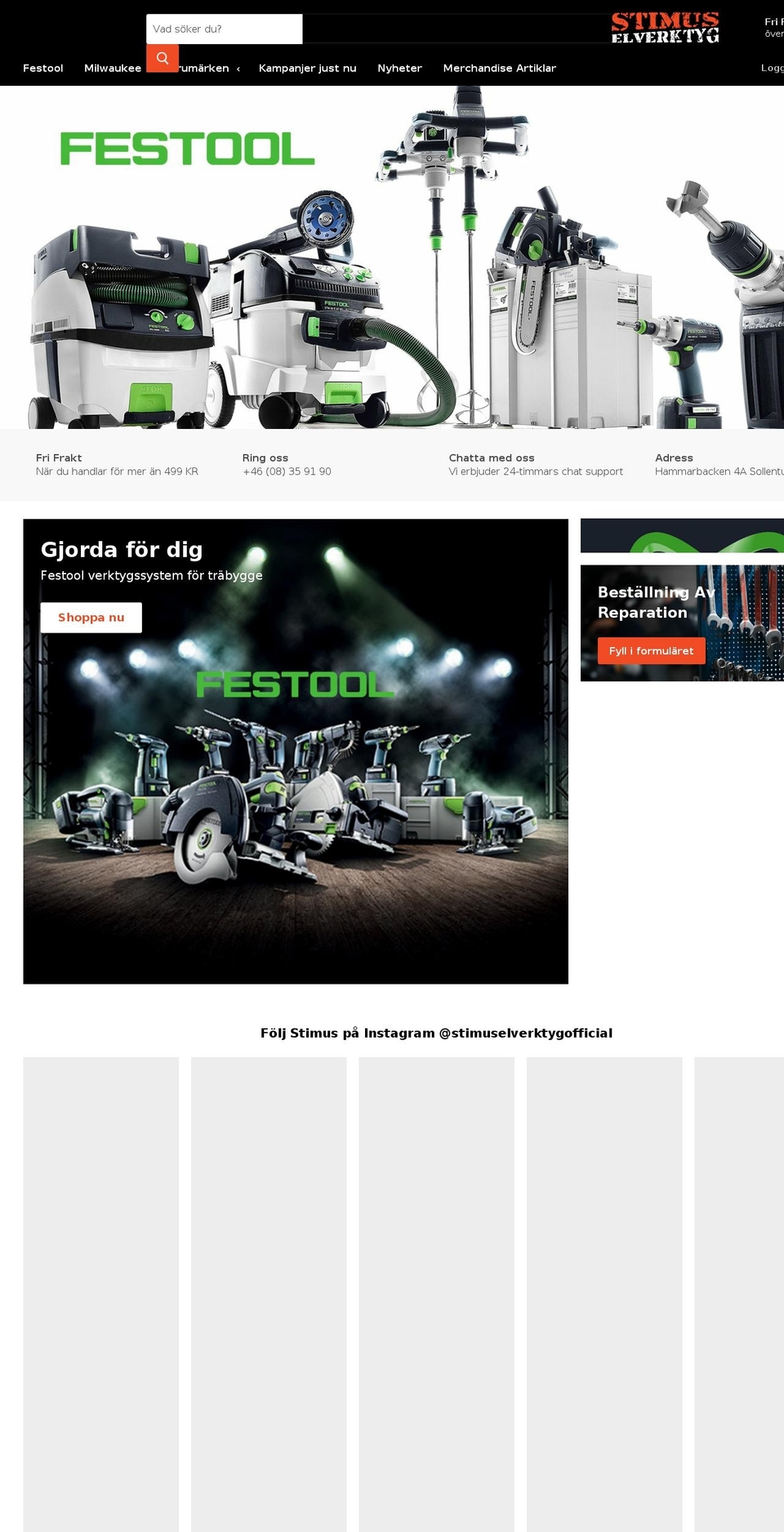 toolz4u.se shopify website screenshot