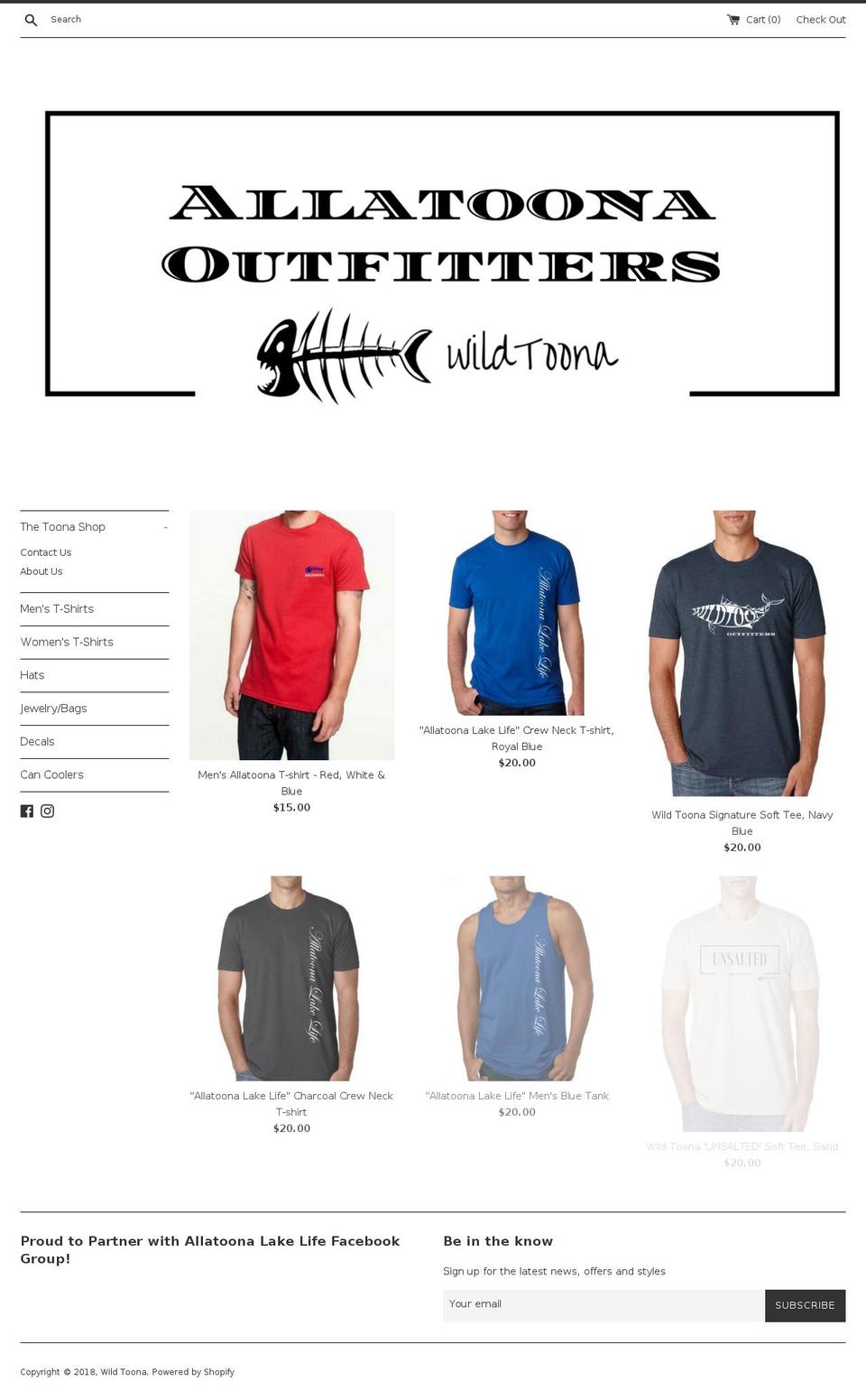 toonashop.com — Shopify storefront screenshot