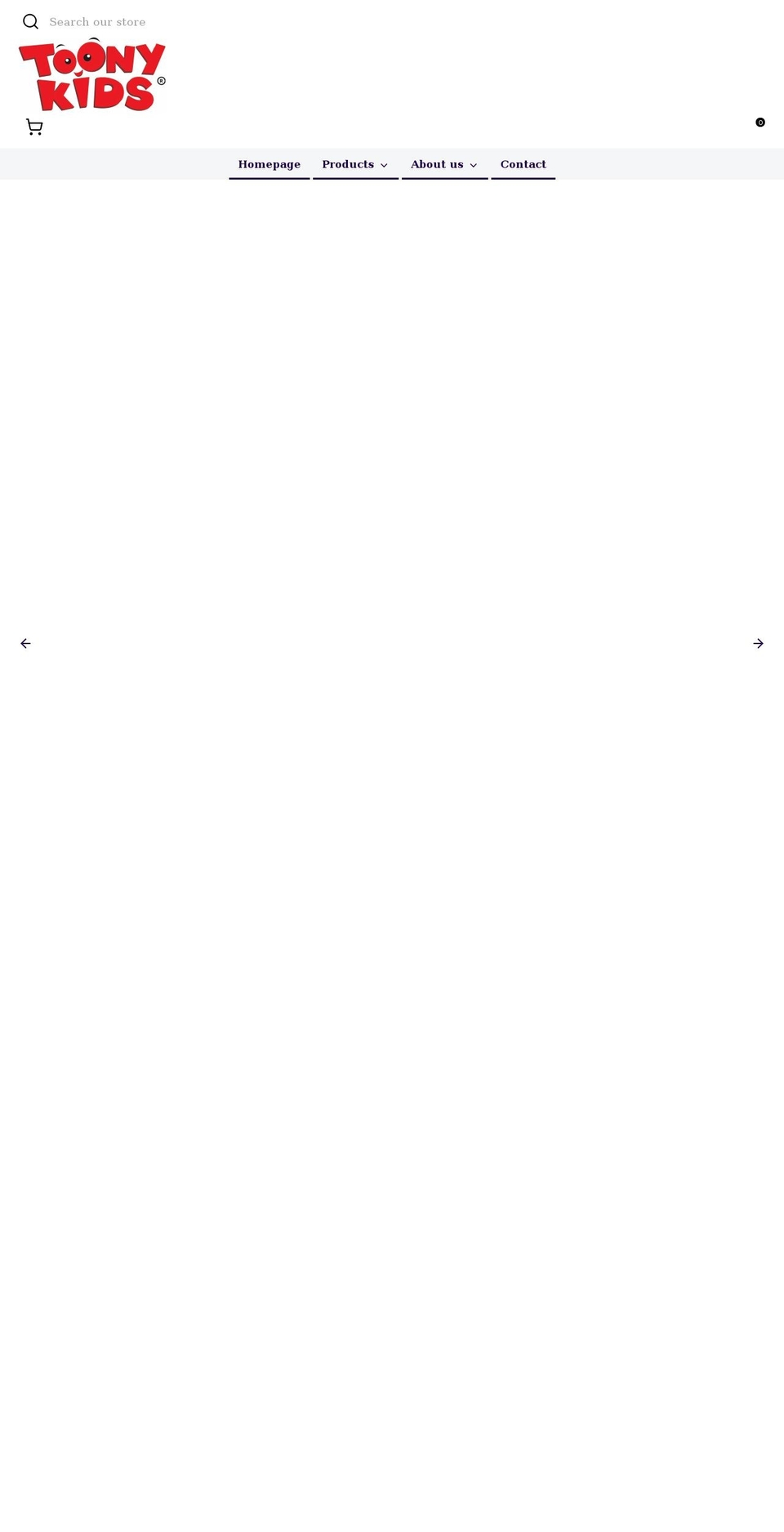 toonykids.com shopify website screenshot