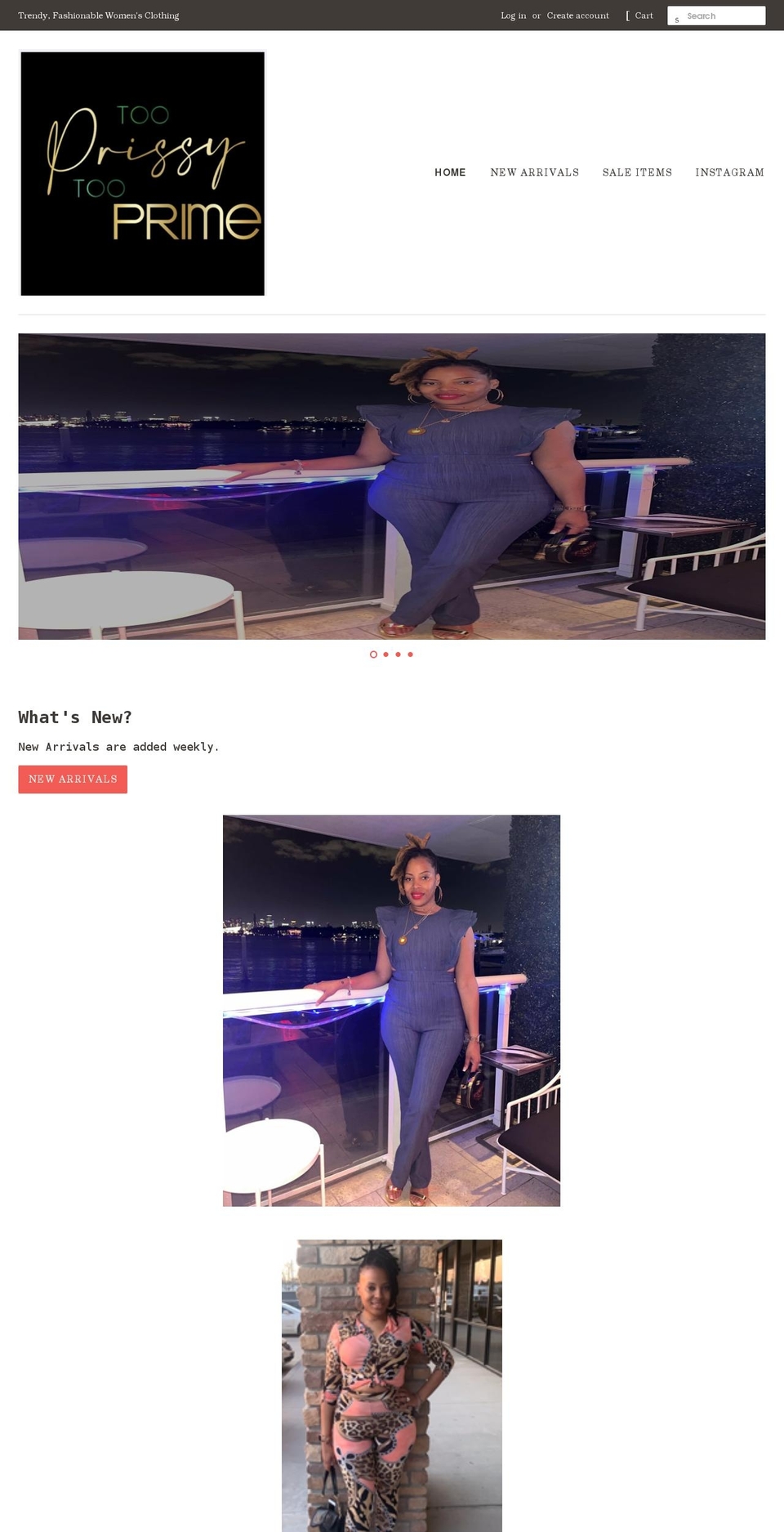 tooprissytooprime.com shopify website screenshot