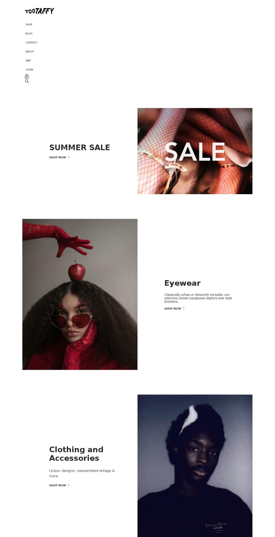 tootaffy.com — Shopify storefront screenshot