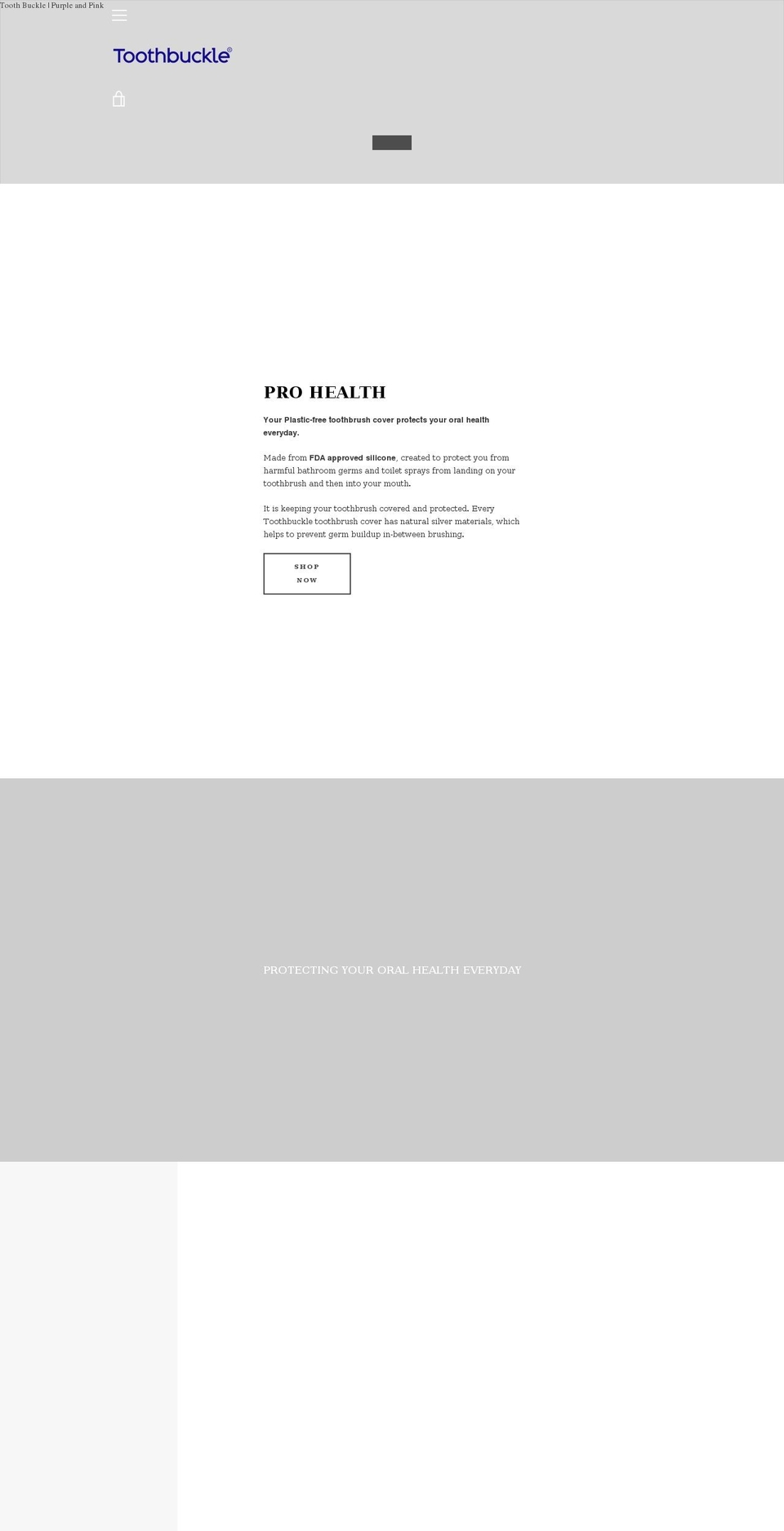 toothbuckle.com shopify website screenshot