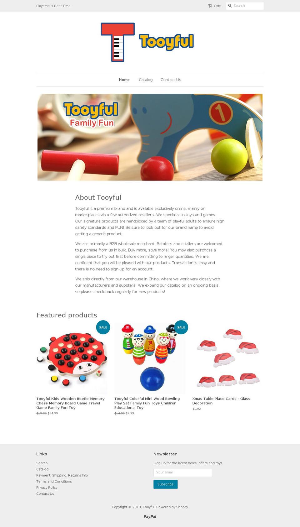 tooyful.com — Shopify storefront screenshot