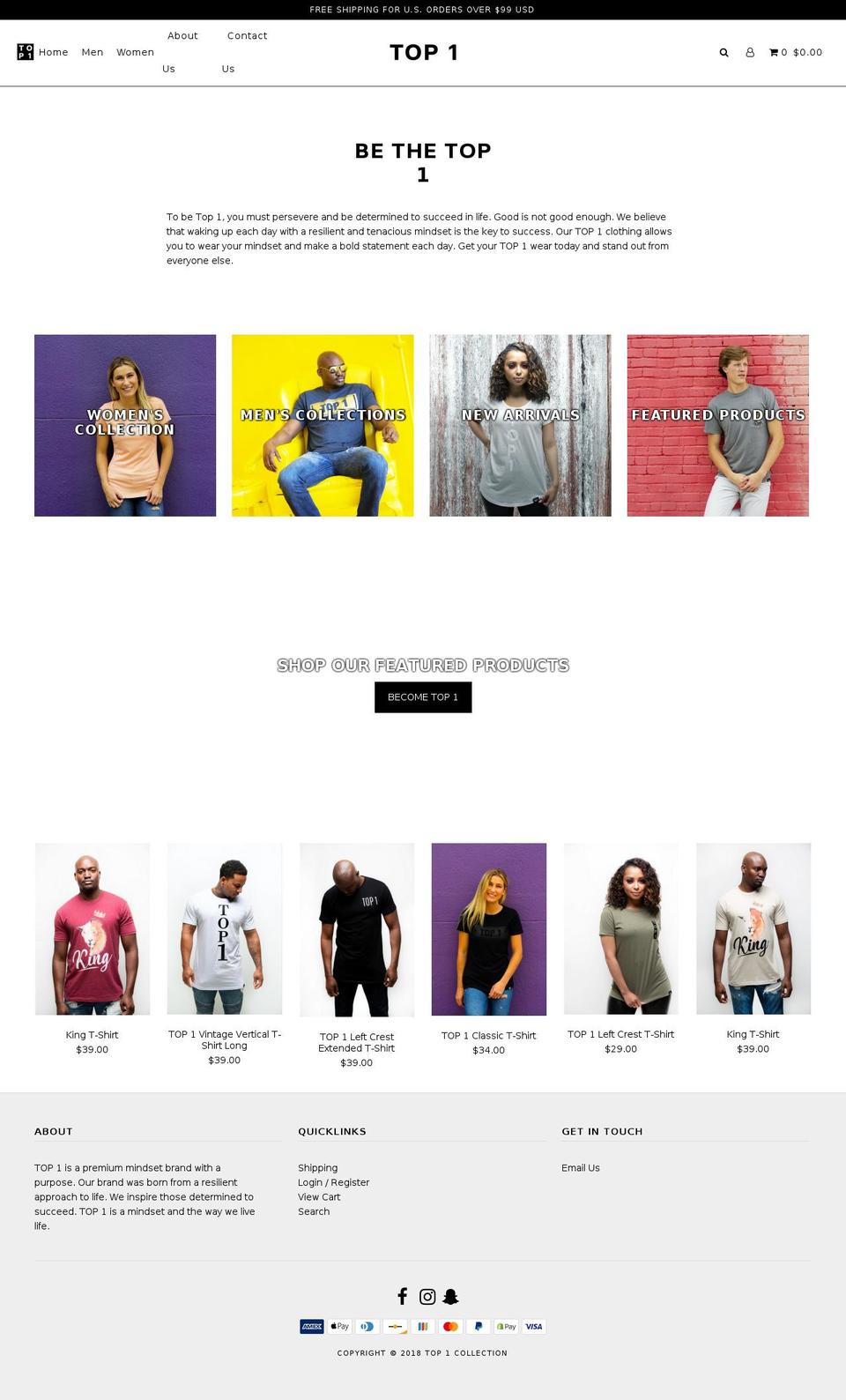 top1collection.com — Shopify storefront screenshot