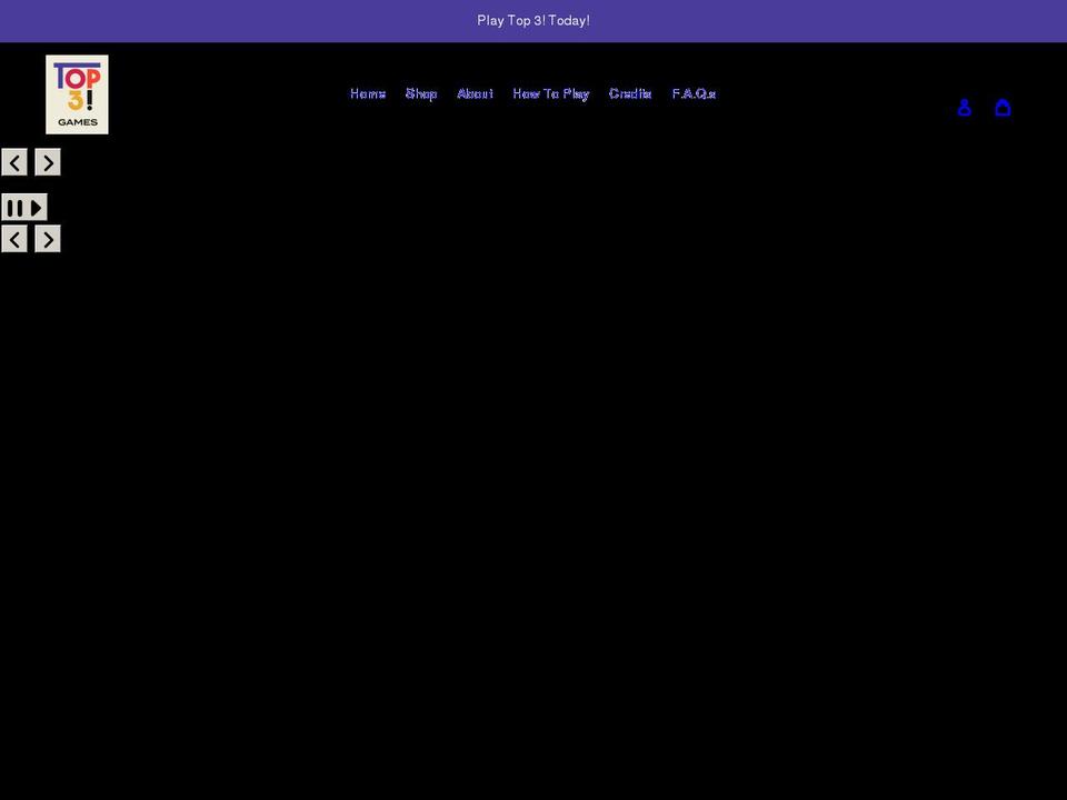 top3game.com shopify website screenshot