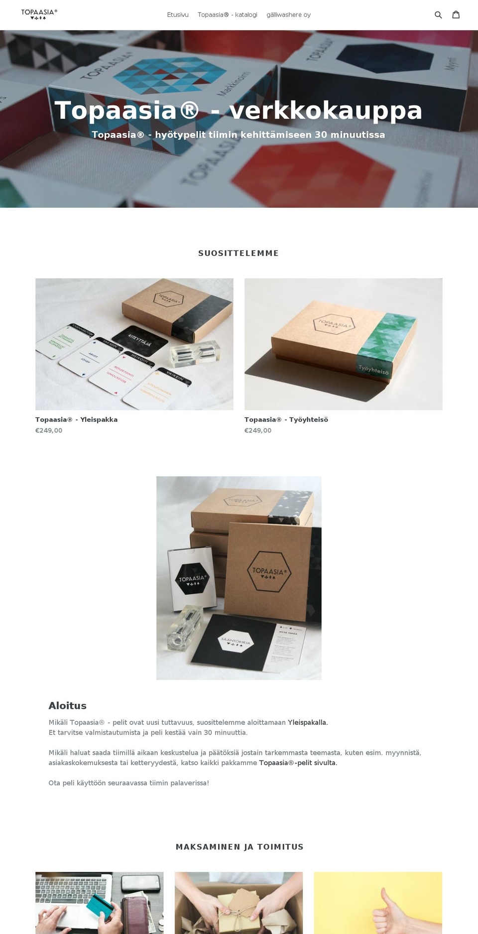 topaasia.com shopify website screenshot
