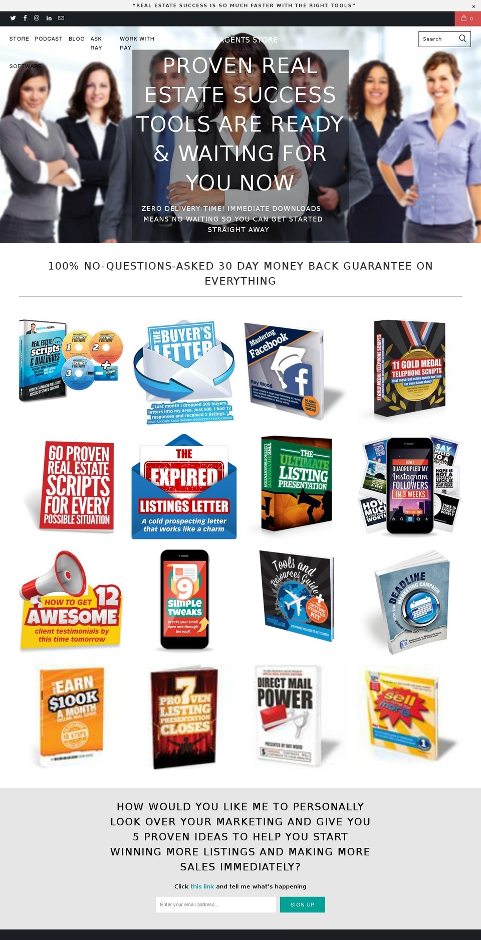 topagentsstore.com — Shopify storefront screenshot