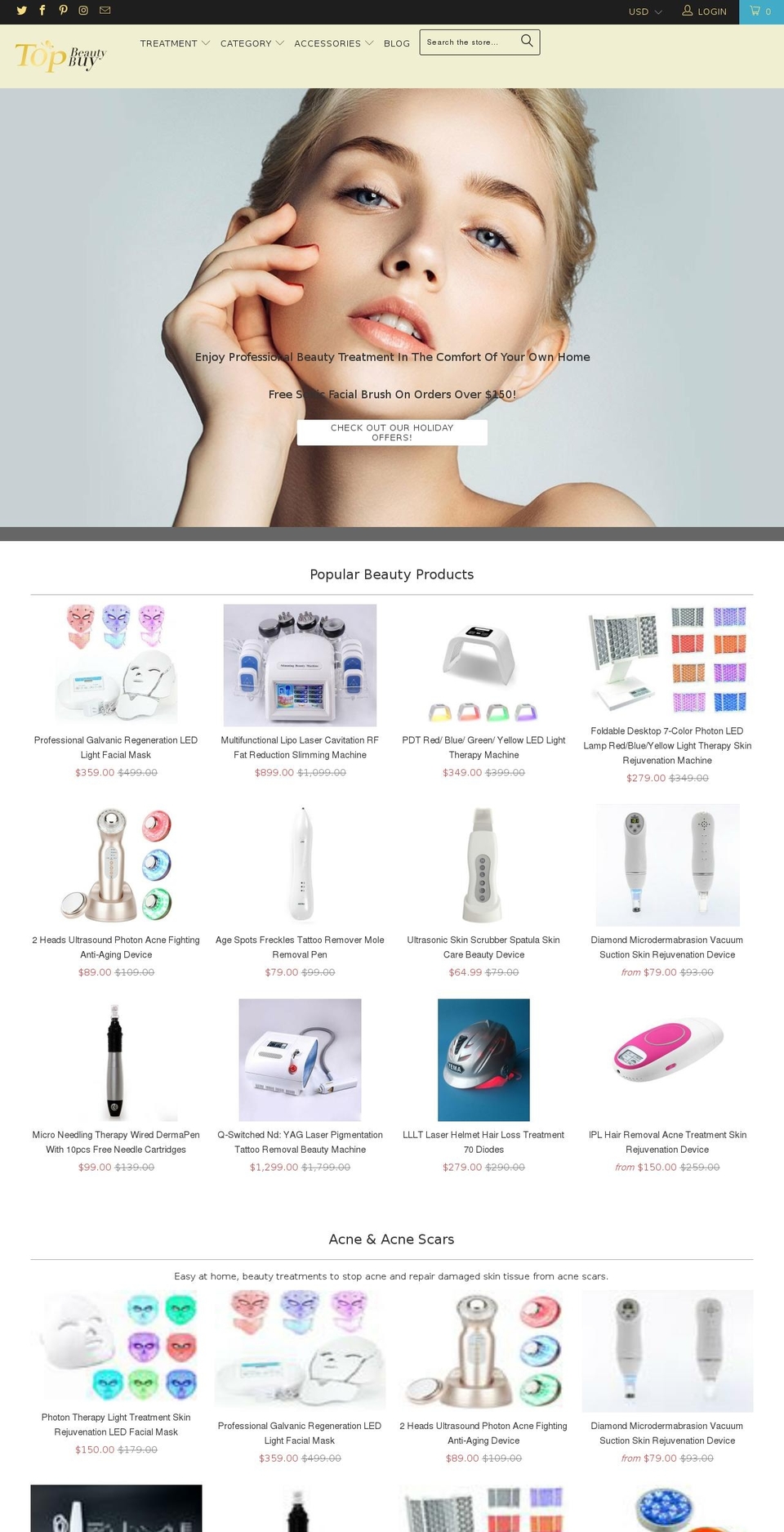 topbeautybuy.com shopify website screenshot