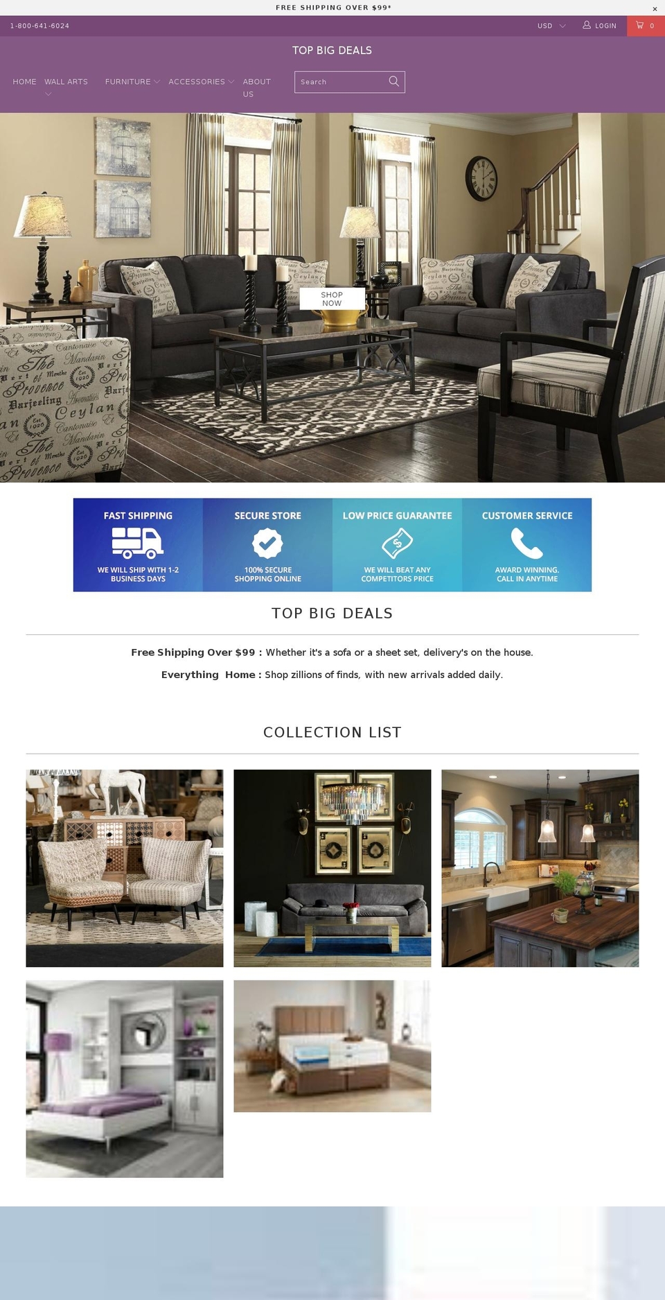 topbigdeals.net shopify website screenshot