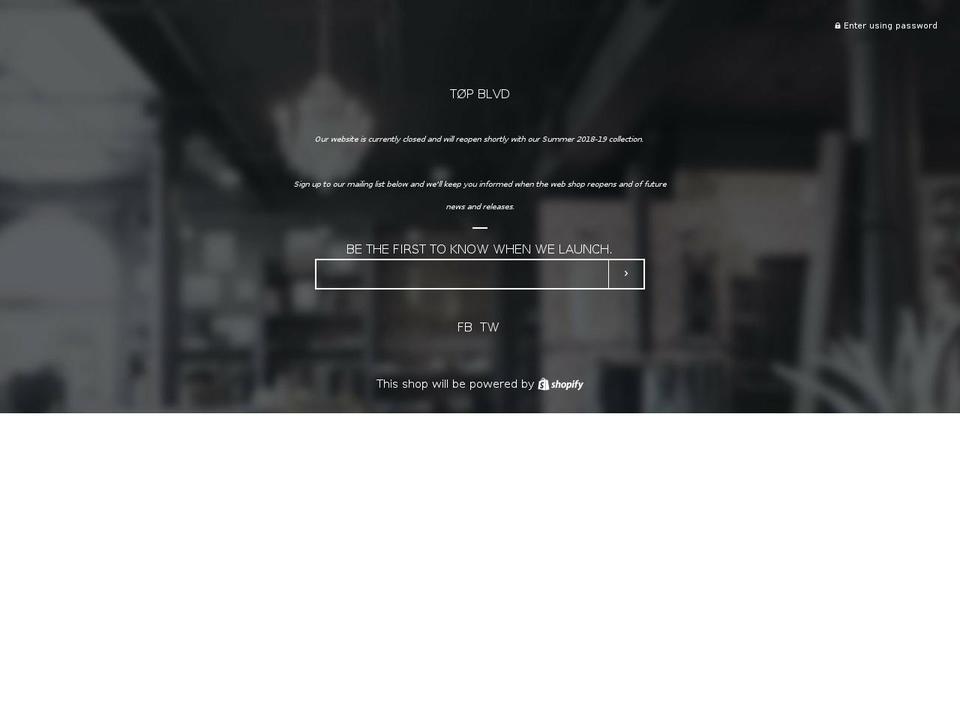 topblvd.com shopify website screenshot