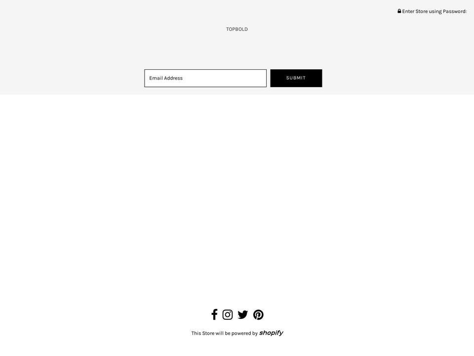 topbold.com — Shopify storefront screenshot