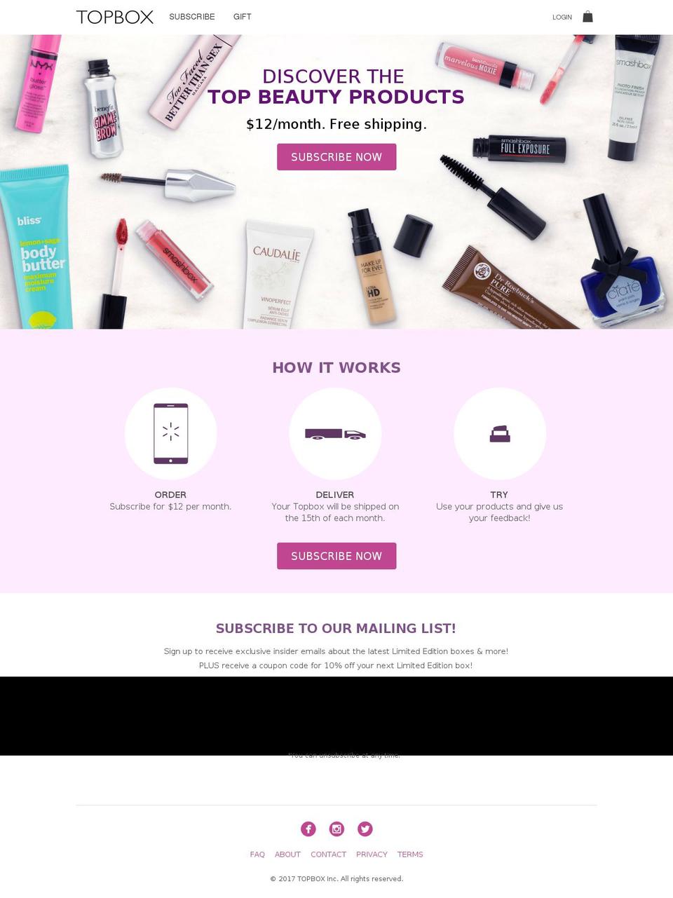 topbox.ca shopify website screenshot
