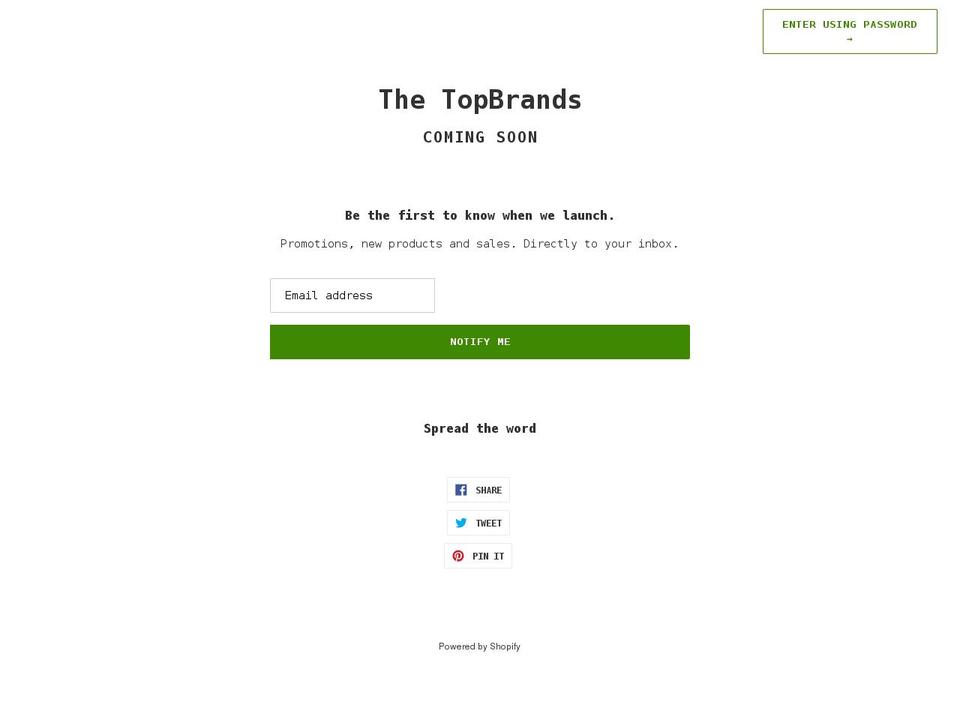 topbrandsinc.com shopify website screenshot