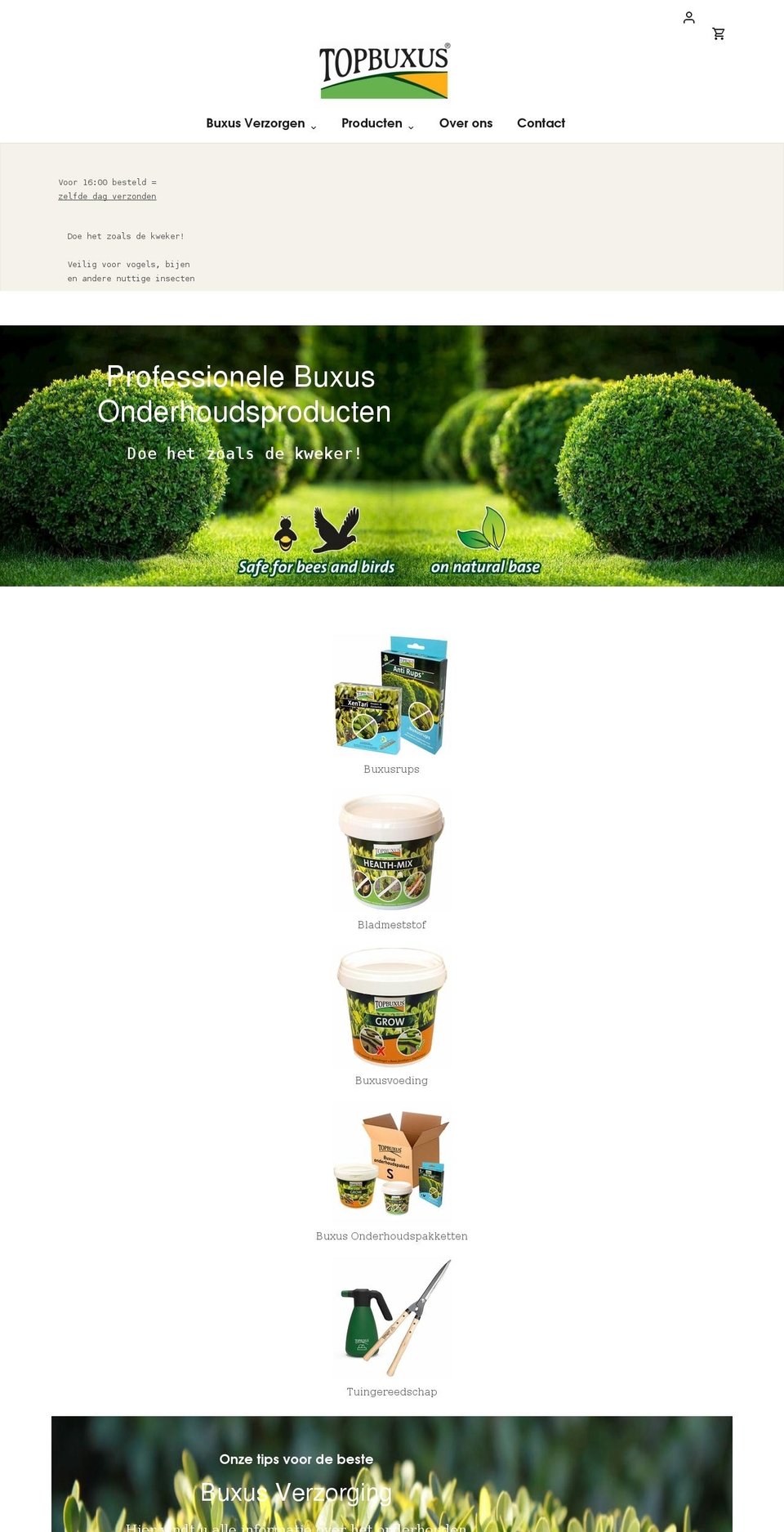 topbuxus.com shopify website screenshot