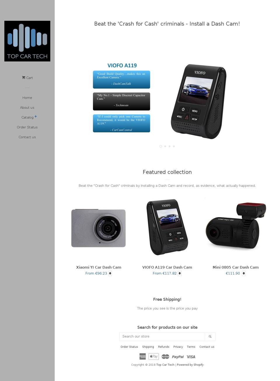 topcartech.com — Shopify storefront screenshot