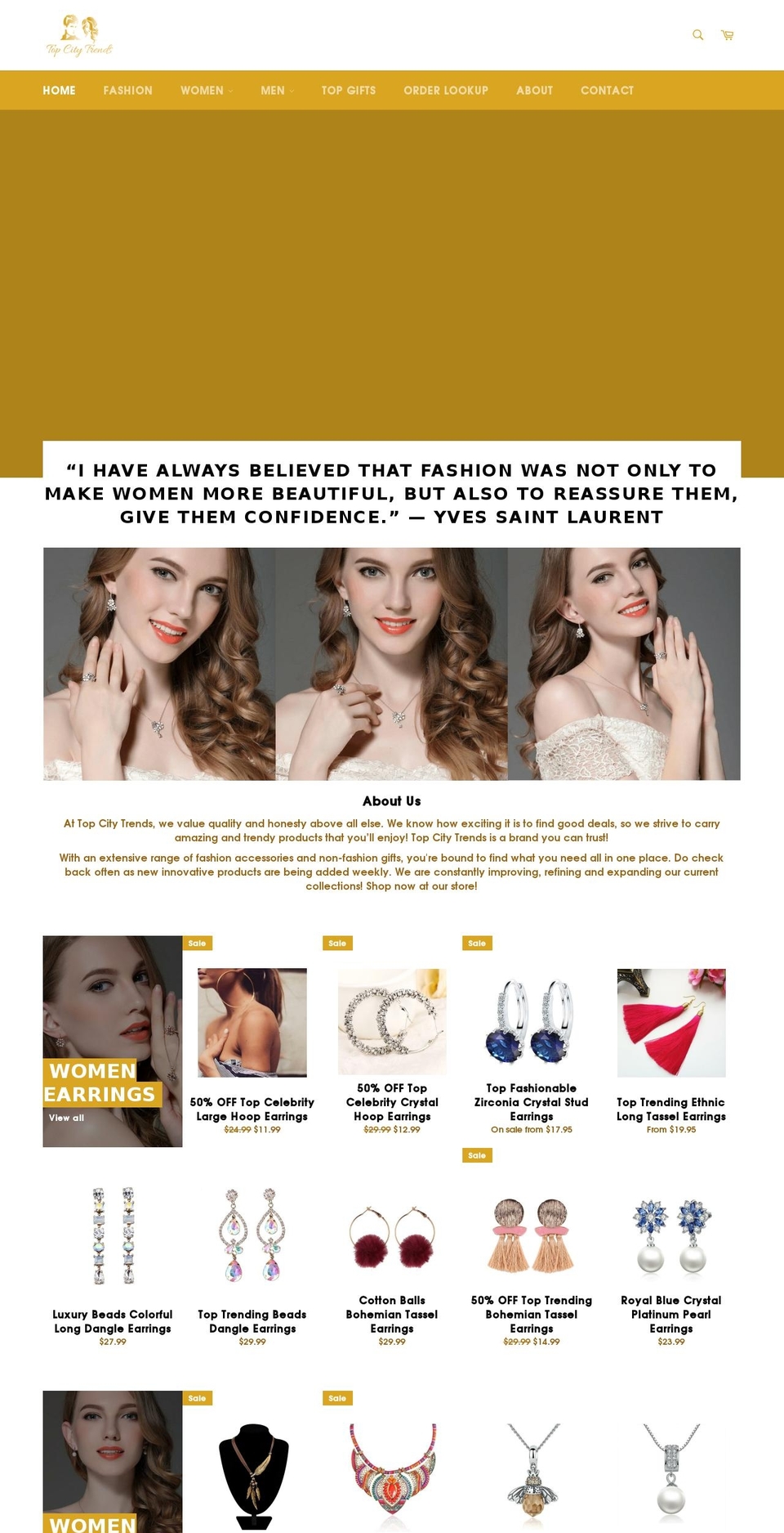 topcitytrends.com — Shopify storefront screenshot