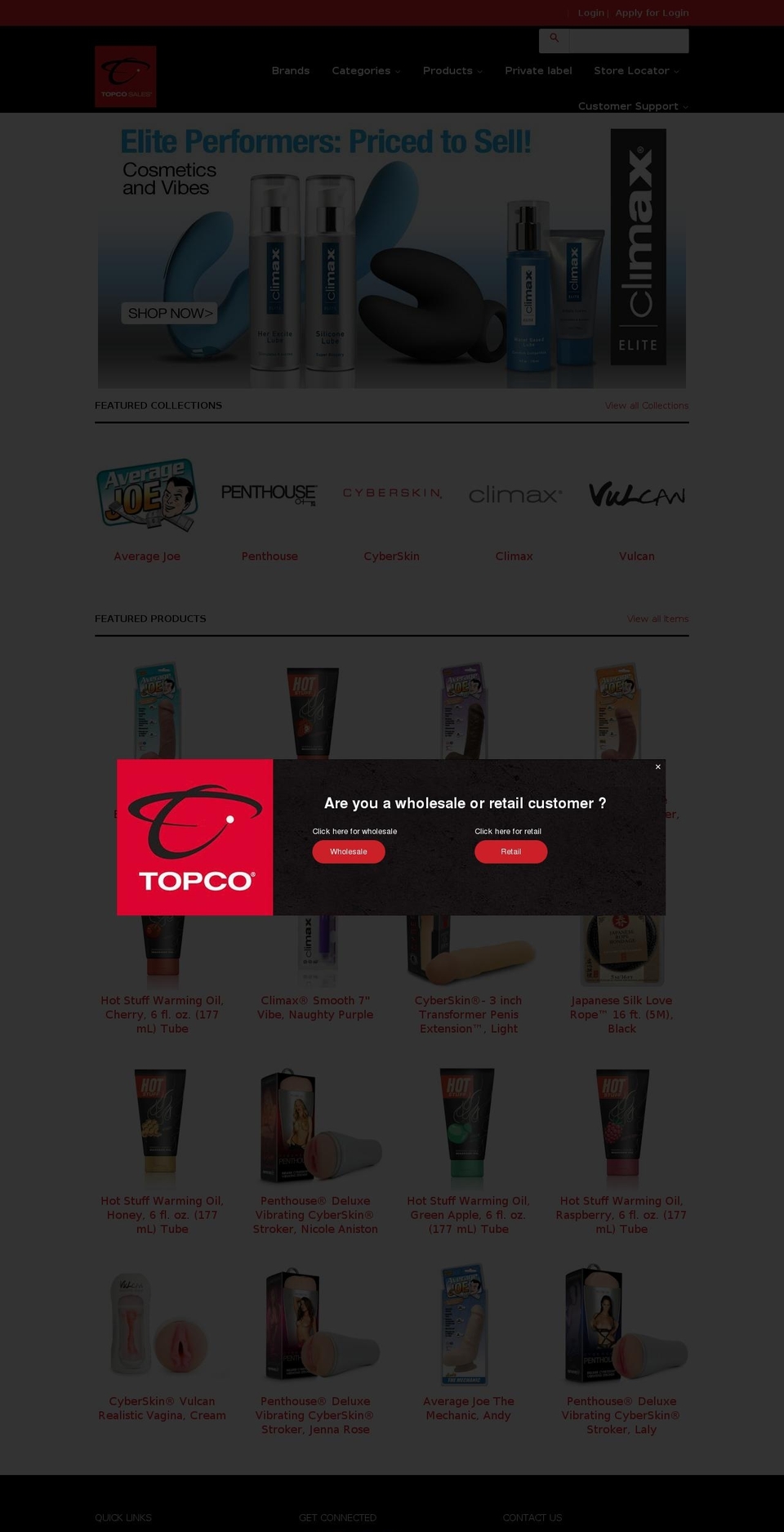 quantity test Shopify theme site example topcosales.net