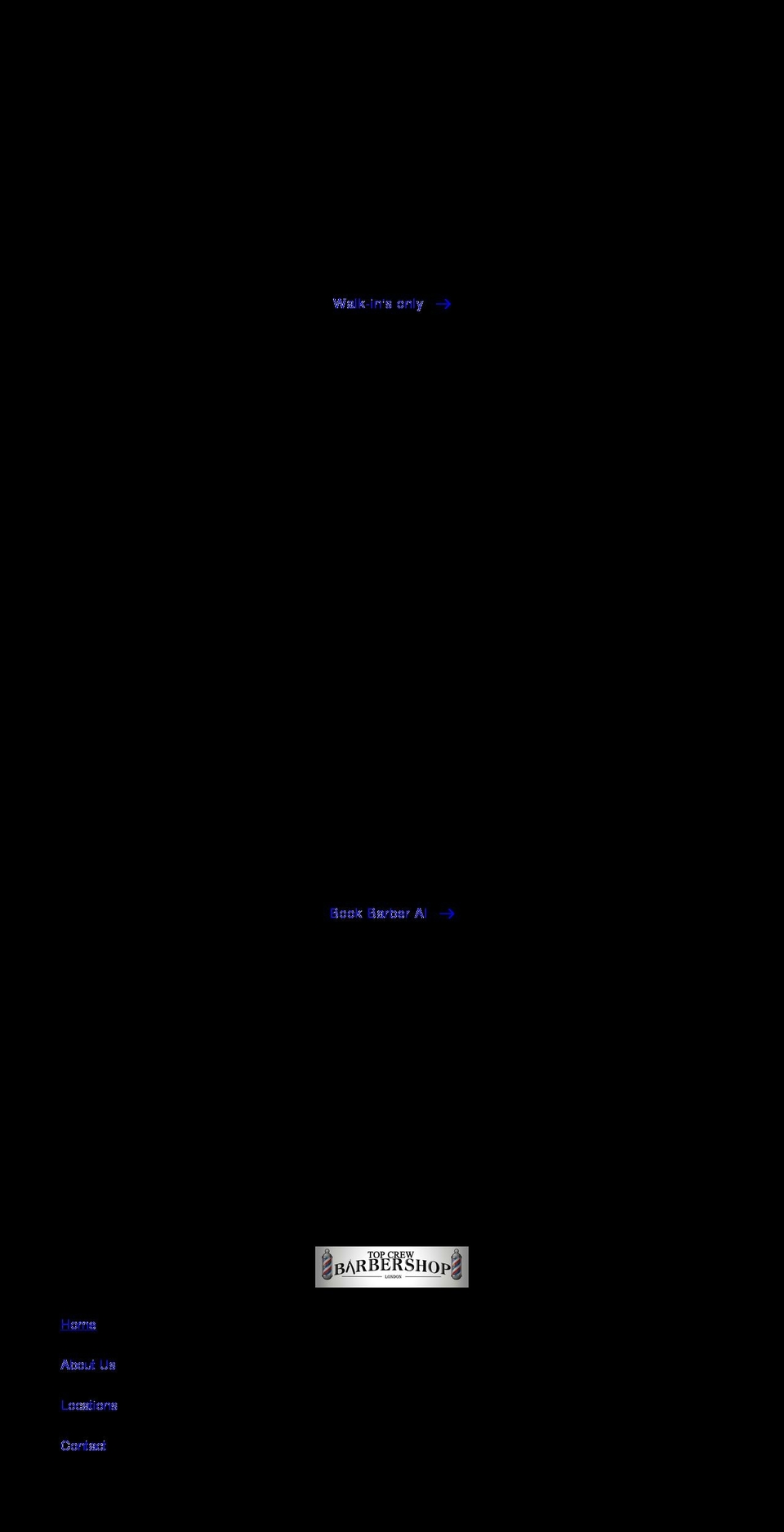 topcrewbarbershop.com shopify website screenshot