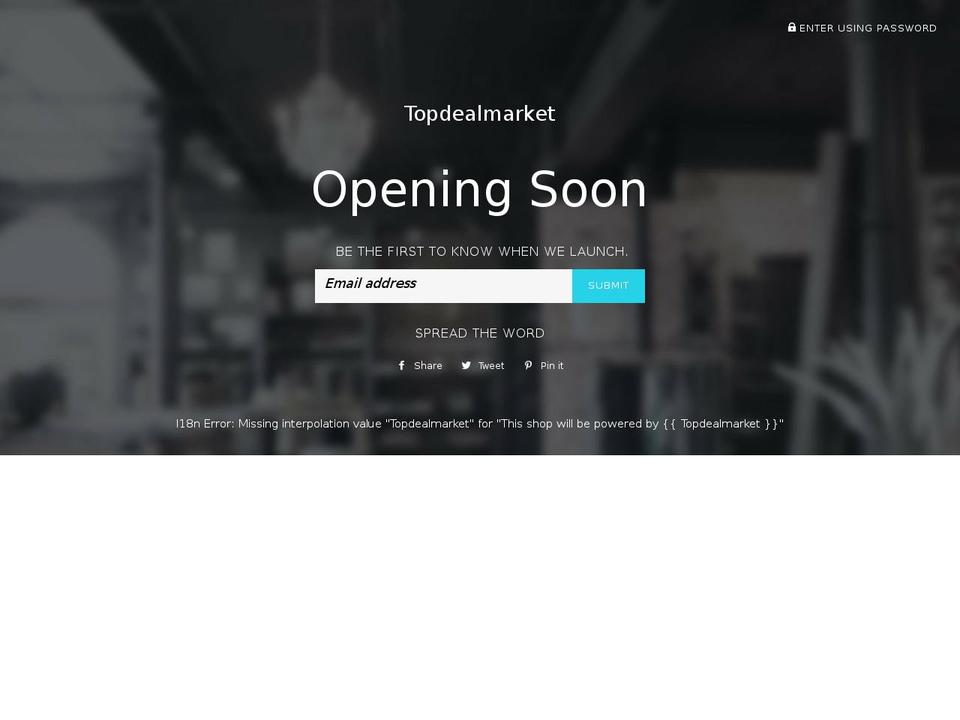 topdealmarket.com — Shopify storefront screenshot
