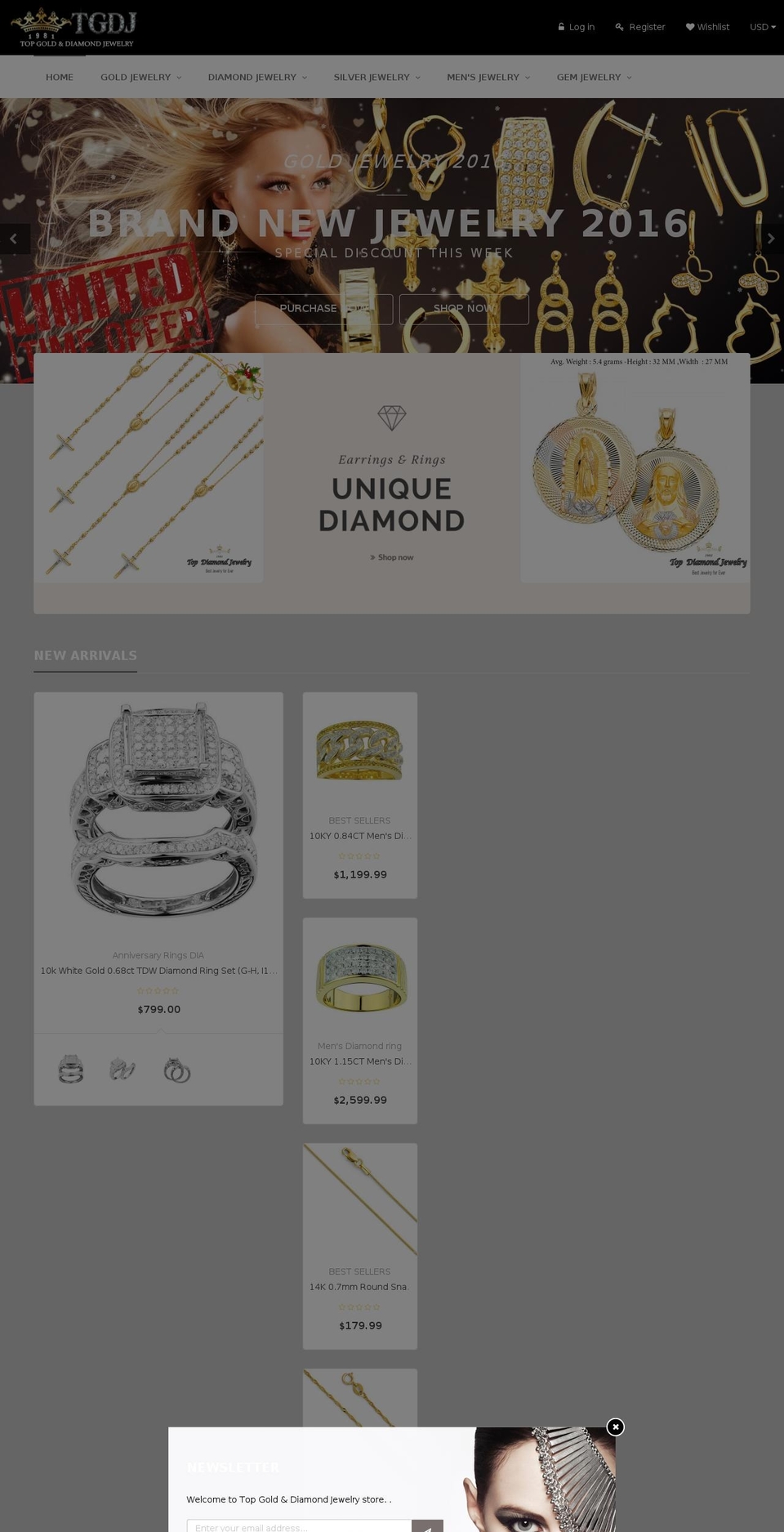 Under Construction Shopify theme site example topdiamondjewelry.net