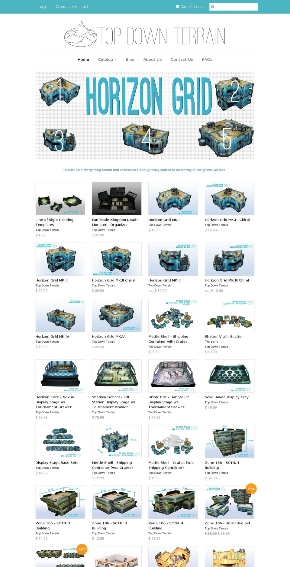 topdownterrain.com shopify website screenshot