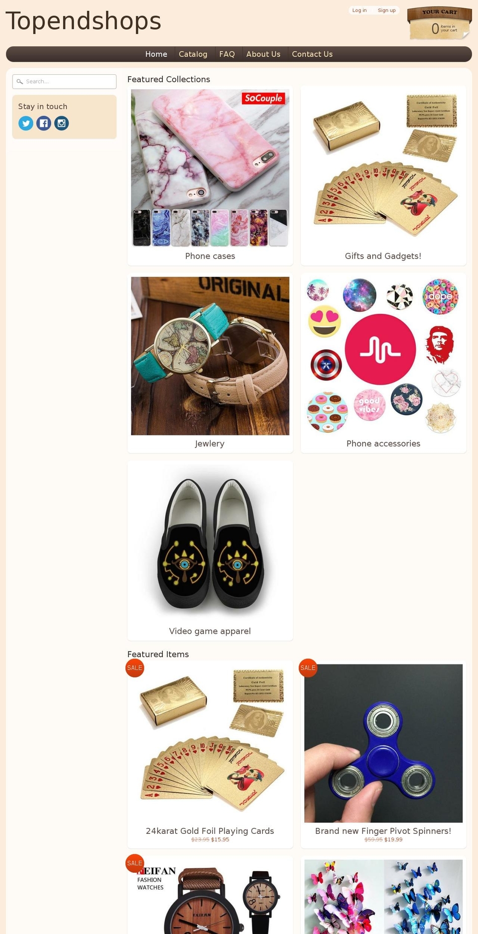 topendshops.com shopify website screenshot