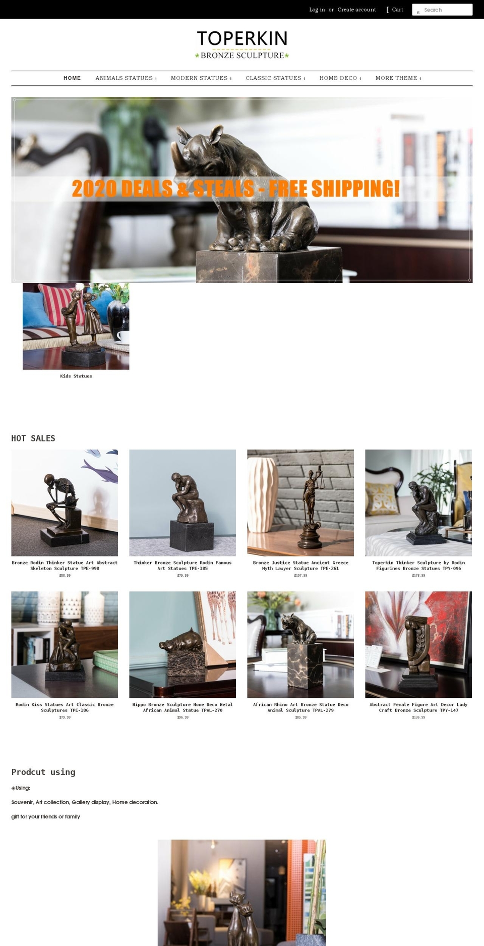 toperkins.com — Shopify storefront screenshot