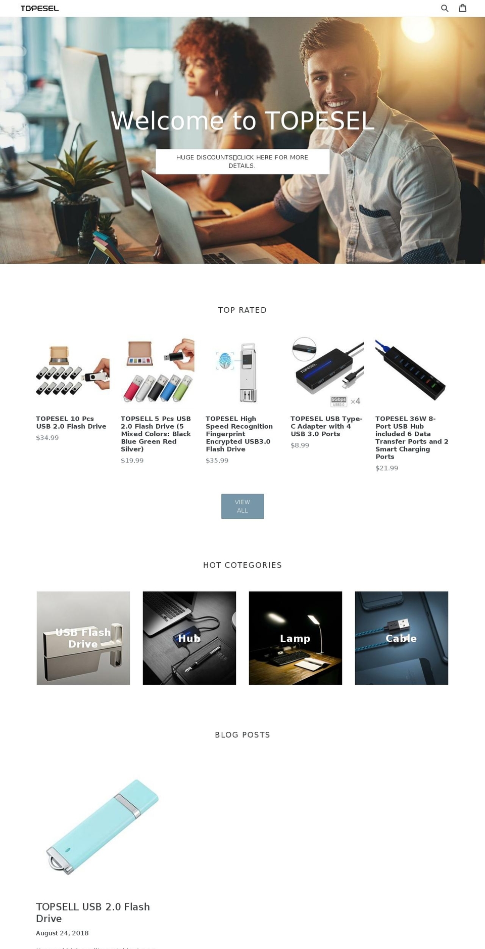 topesel.net shopify website screenshot