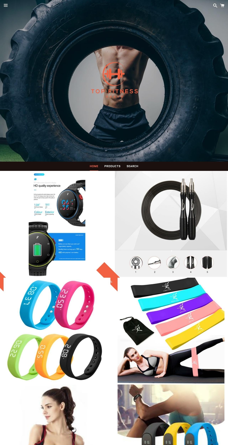 topfitnessdeals.com — Shopify storefront screenshot