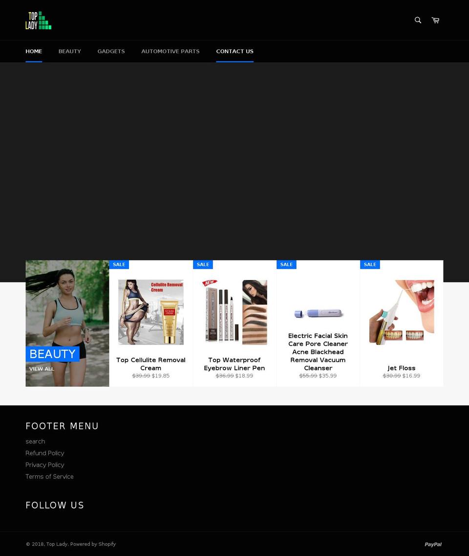 topforladies.com — Shopify storefront screenshot