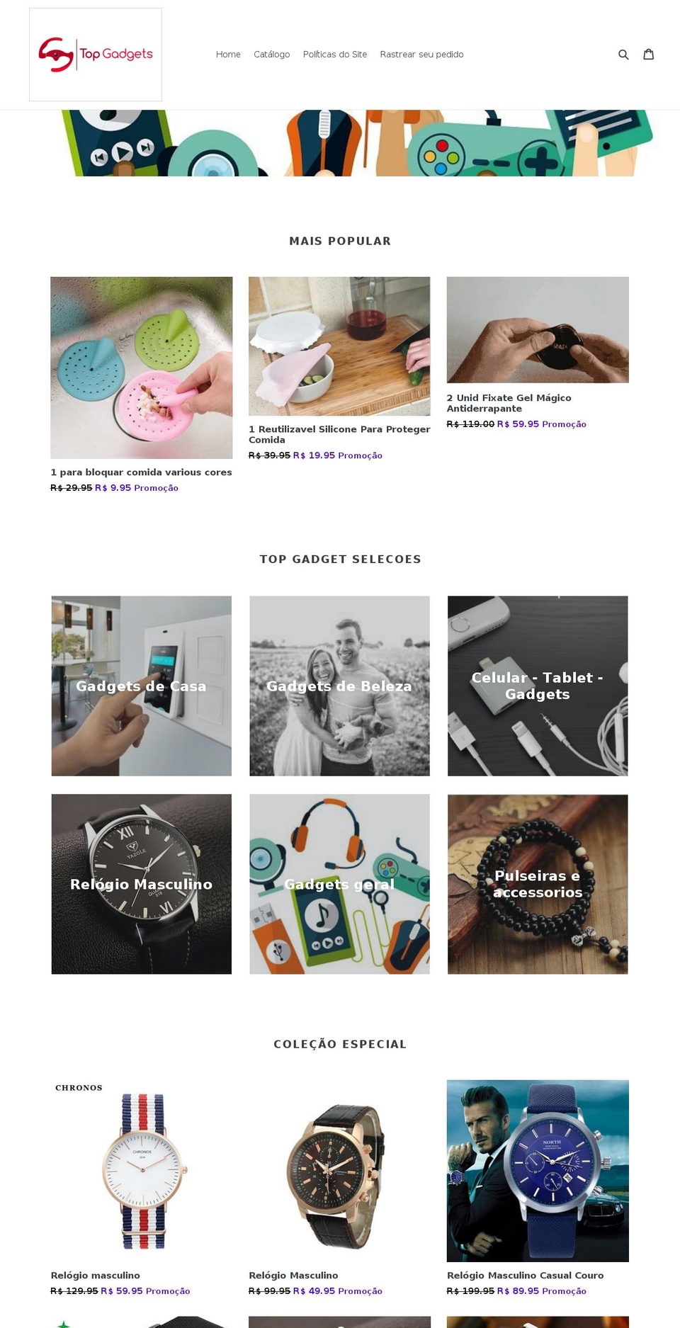 topgadgetsglobal.com — Shopify storefront screenshot