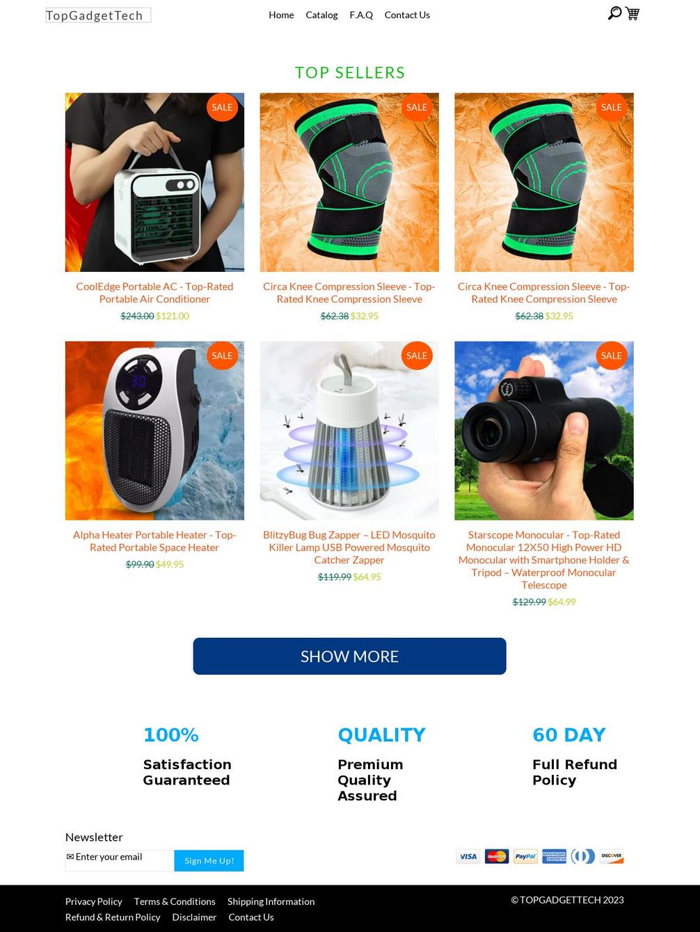 topgadgettech.com shopify website screenshot