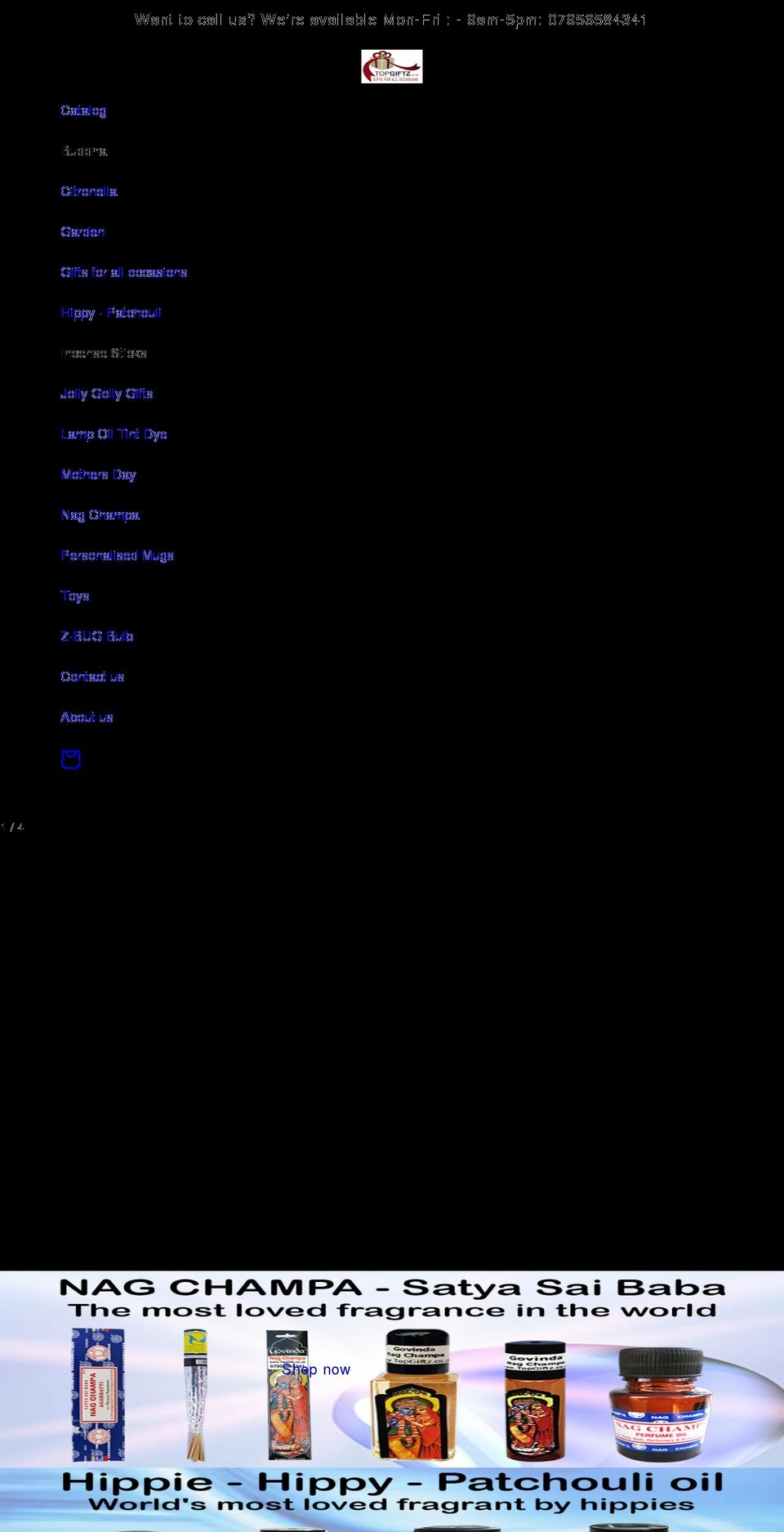 topgiftz.co.uk shopify website screenshot
