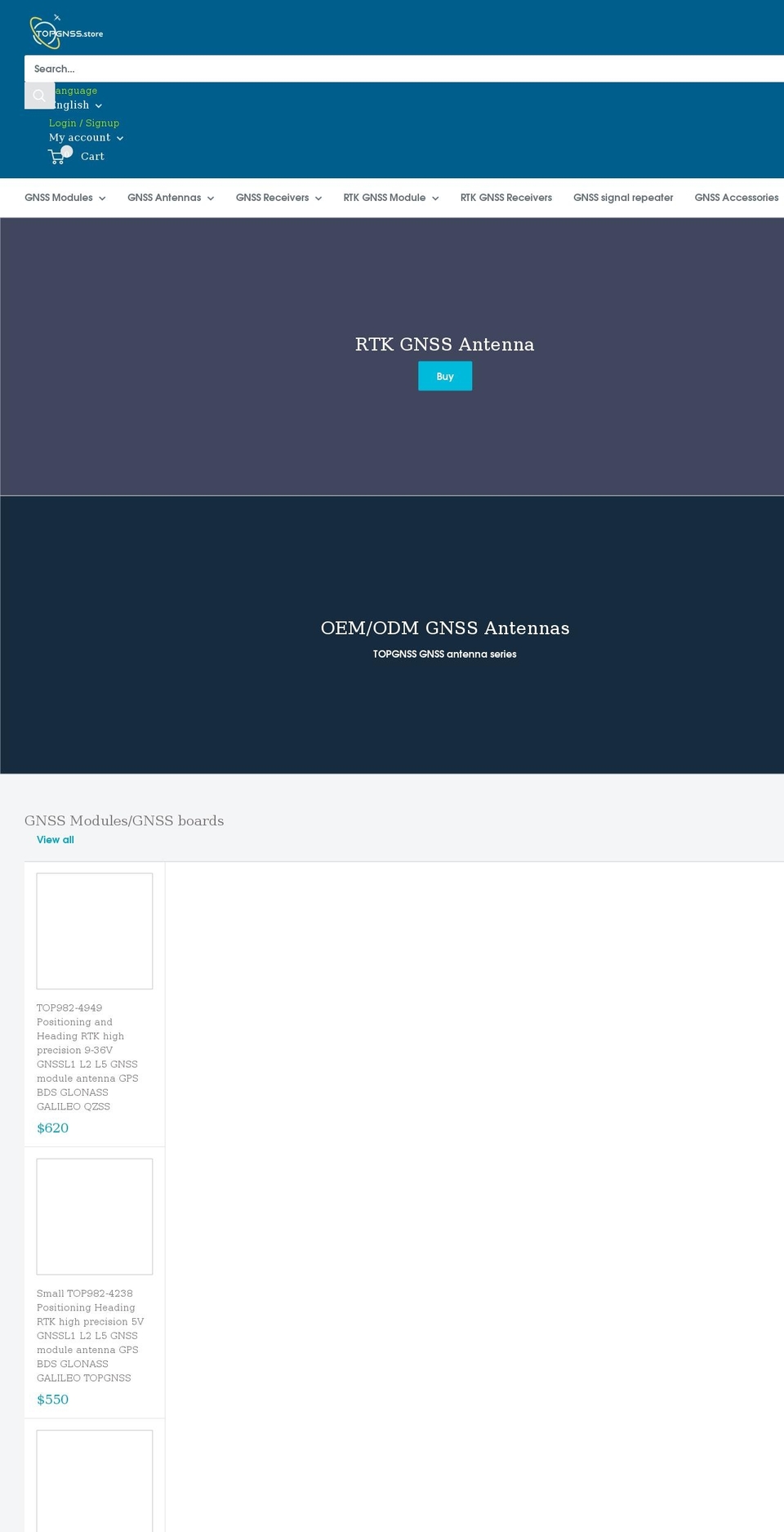 topgnss.store shopify website screenshot