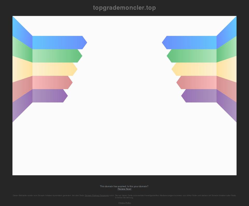 topgrademoncler.top shopify website screenshot