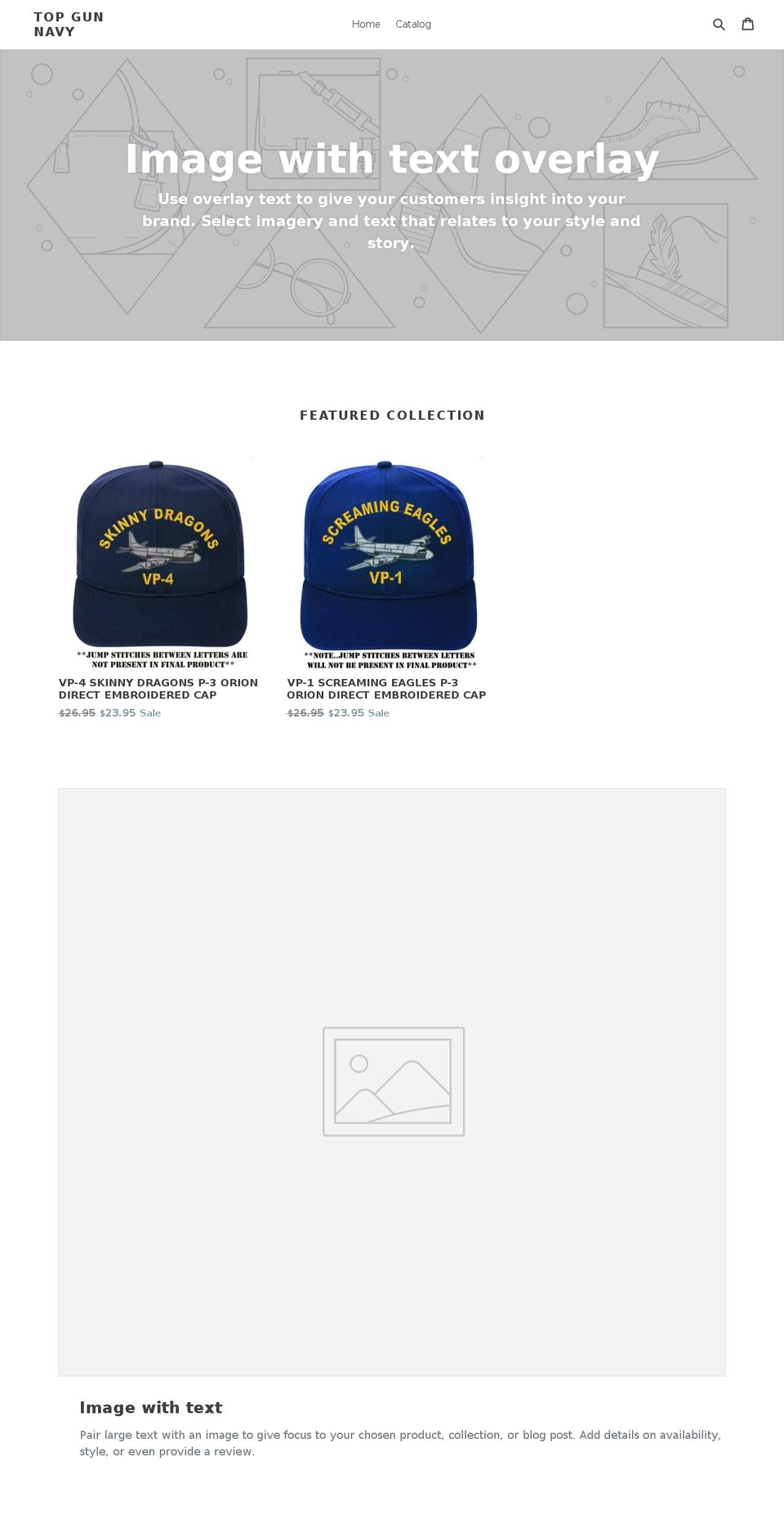 topgunnavy.com — Shopify storefront screenshot