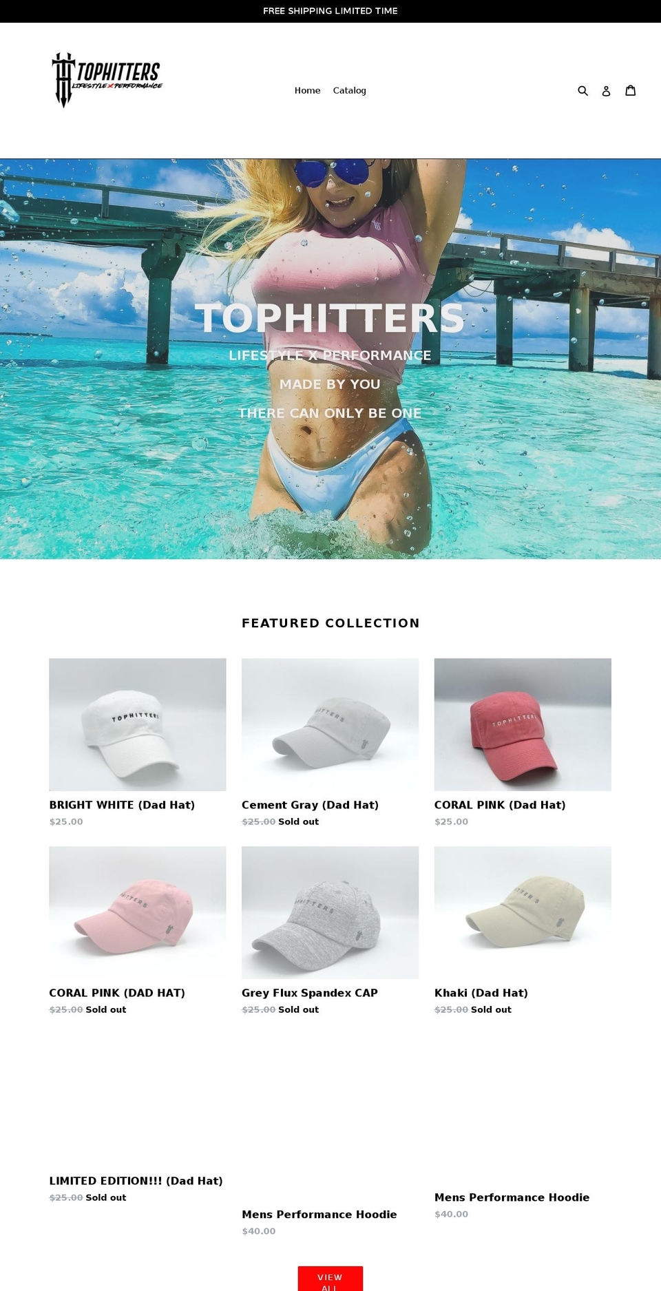 tophittersapparel.com shopify website screenshot