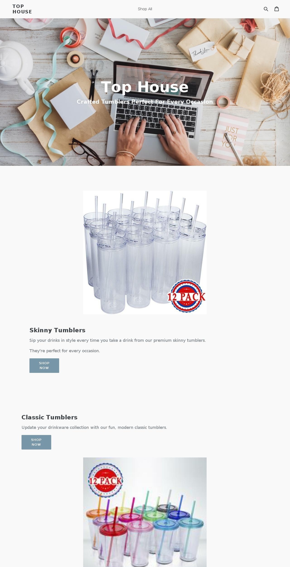 tophouseusa.com shopify website screenshot