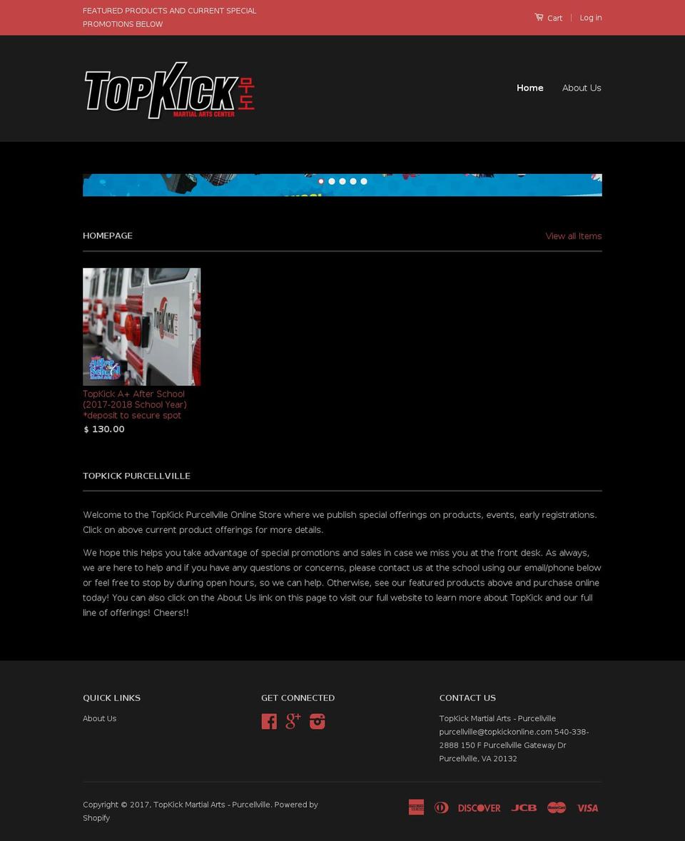 topkickpurcellvilledeals.com shopify website screenshot