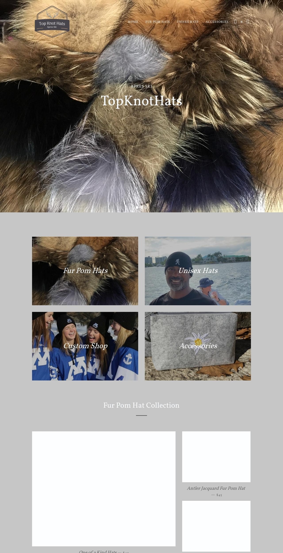 topknothats.com — Shopify storefront screenshot