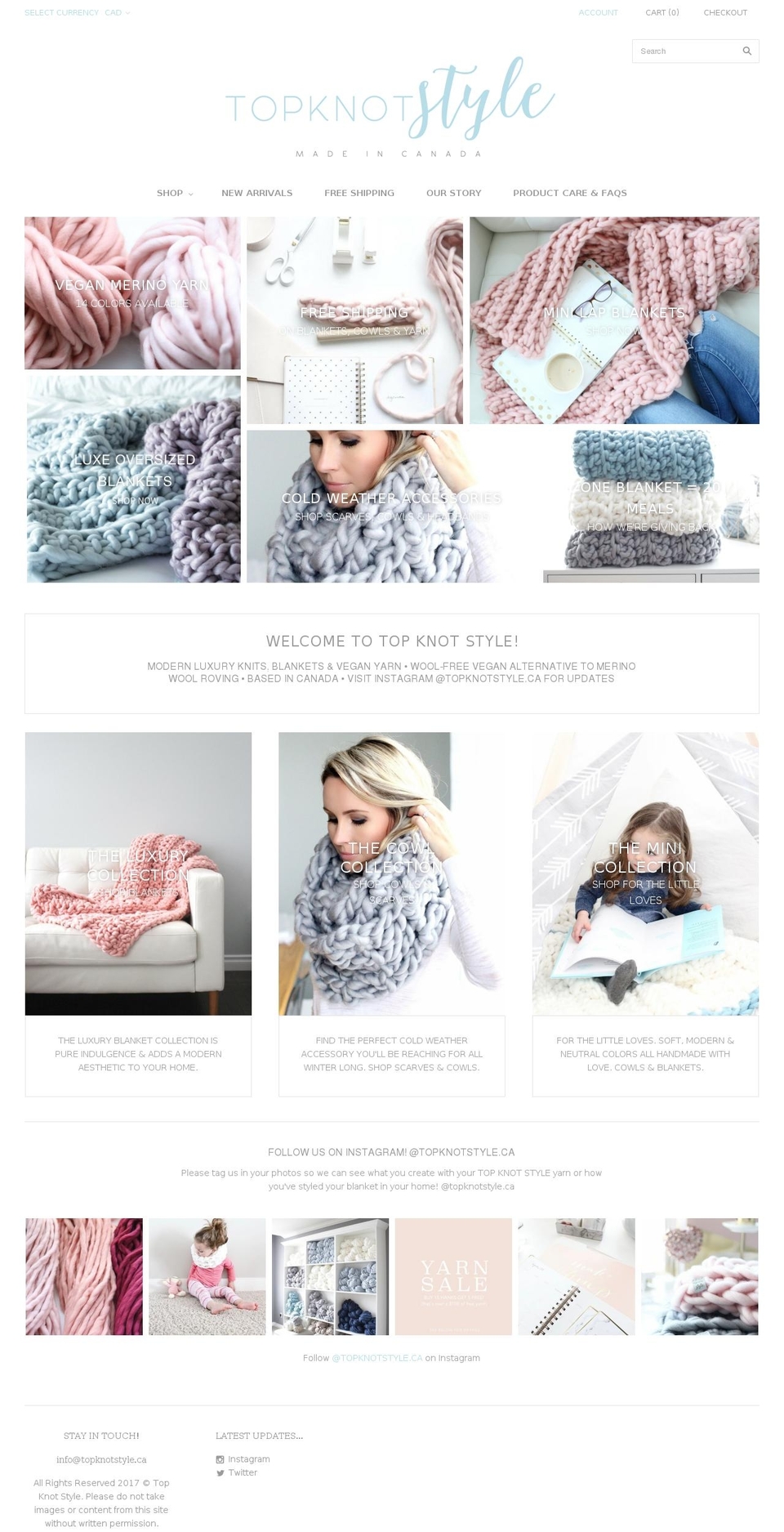 Grid Shopify theme site example topknotstyle.ca