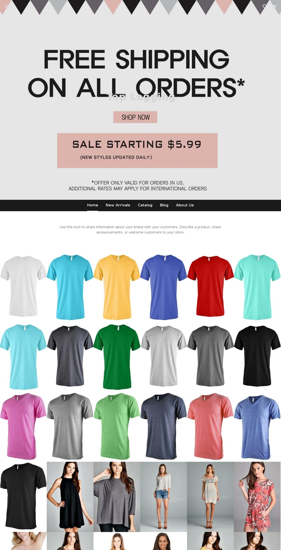 toplegging.com shopify website screenshot