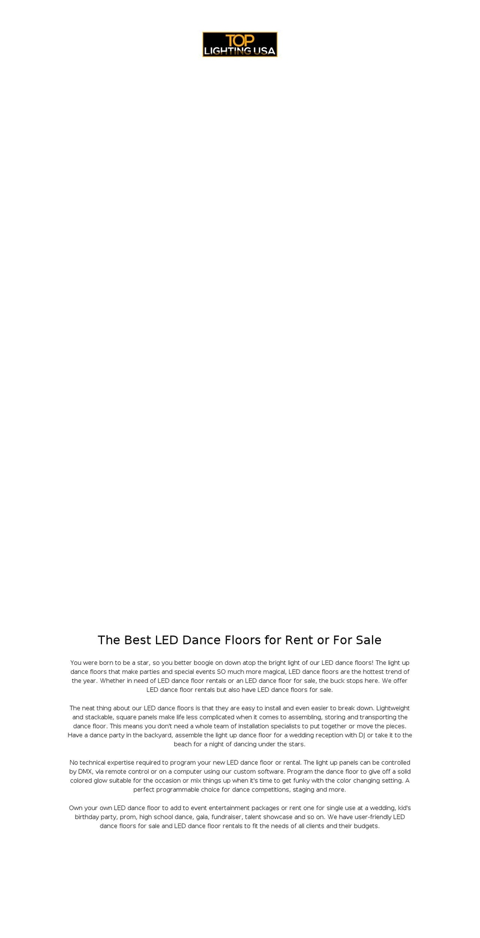 toplightingusa.com shopify website screenshot