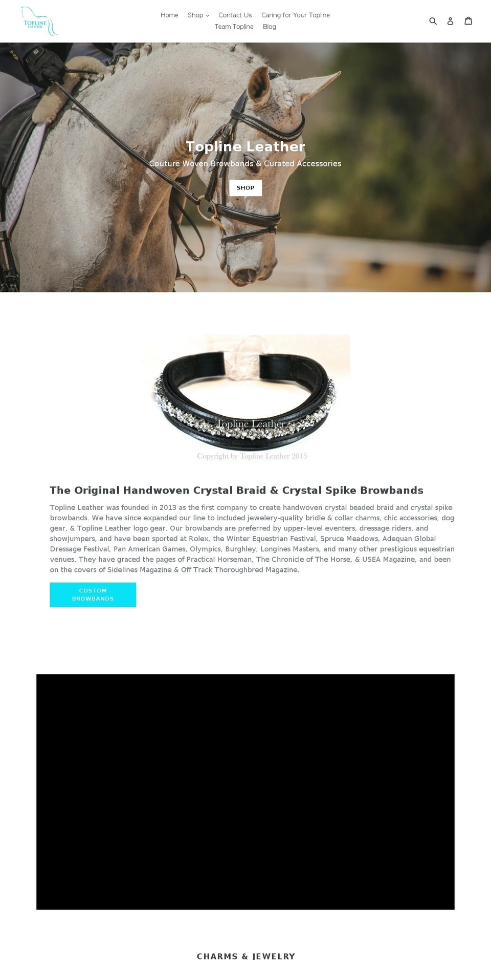 topline-leather.com — Shopify storefront screenshot