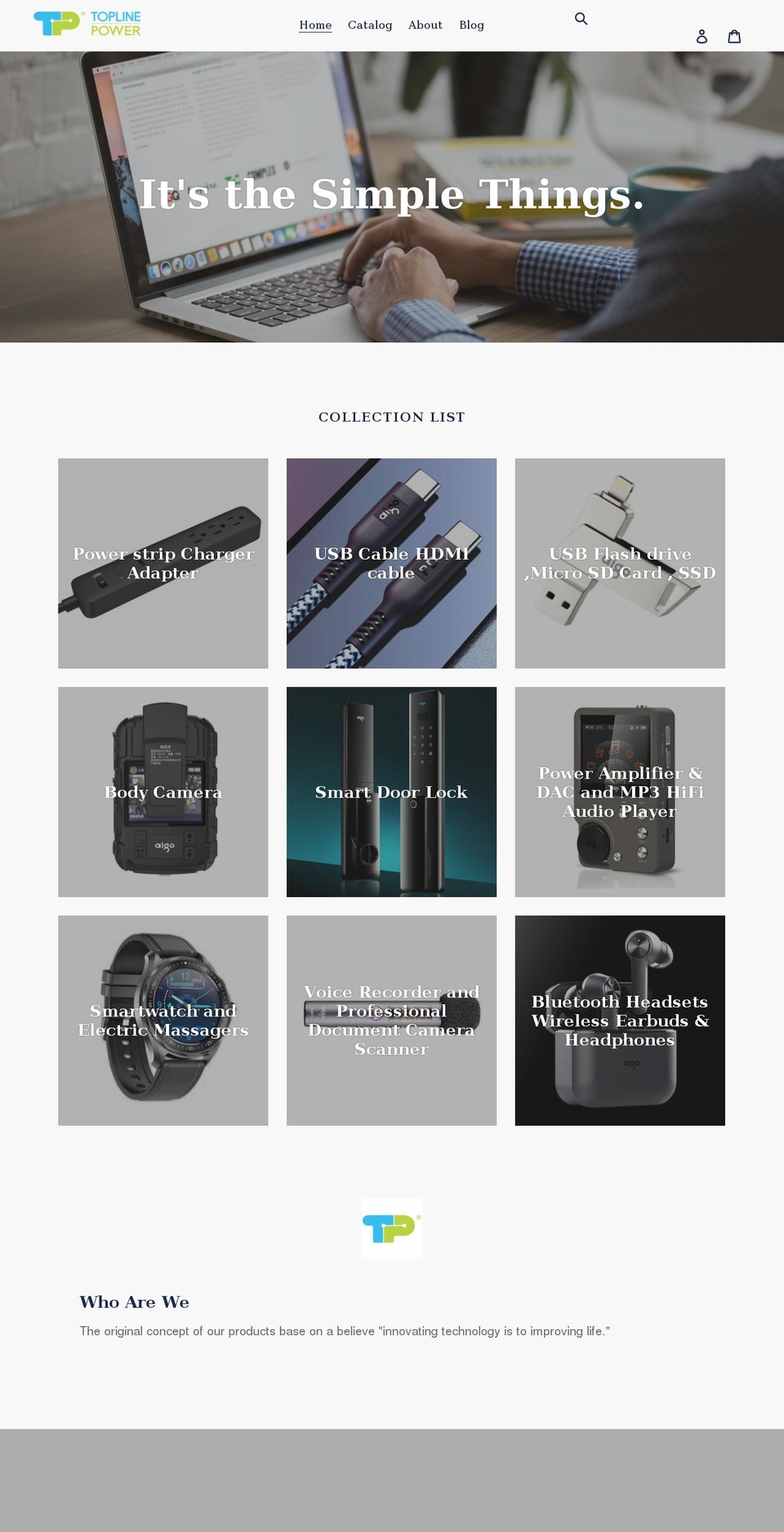 toplinepower.net shopify website screenshot