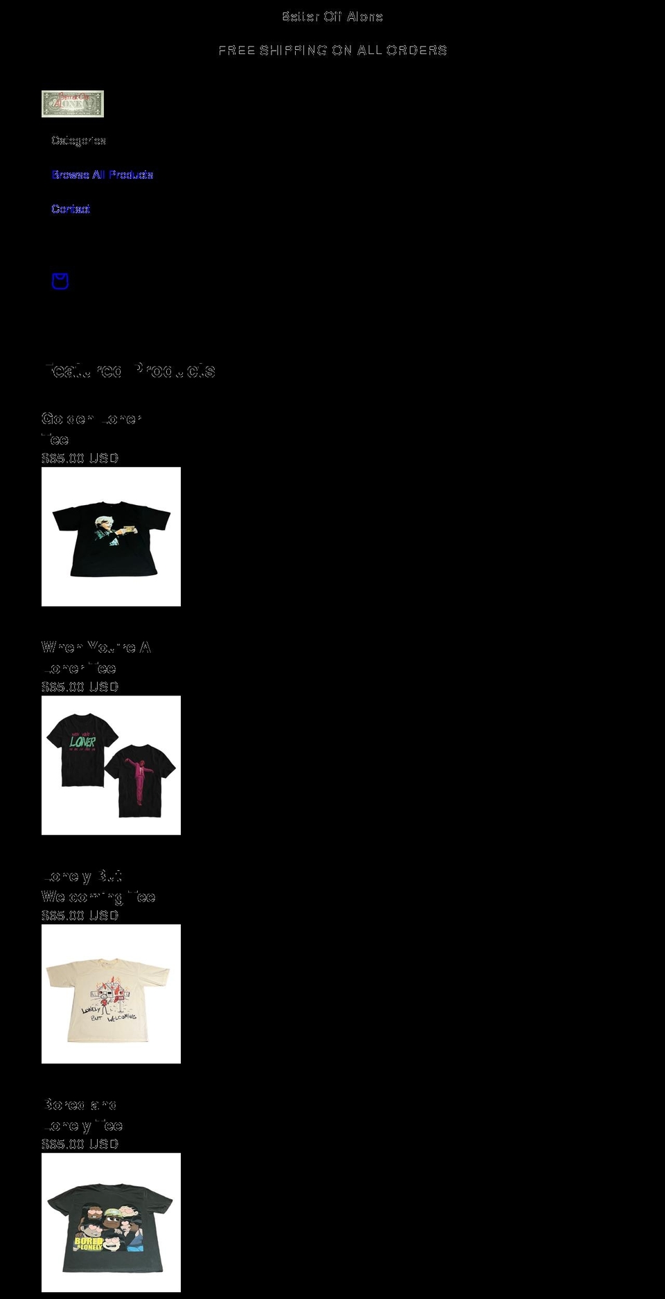 toploner.com shopify website screenshot